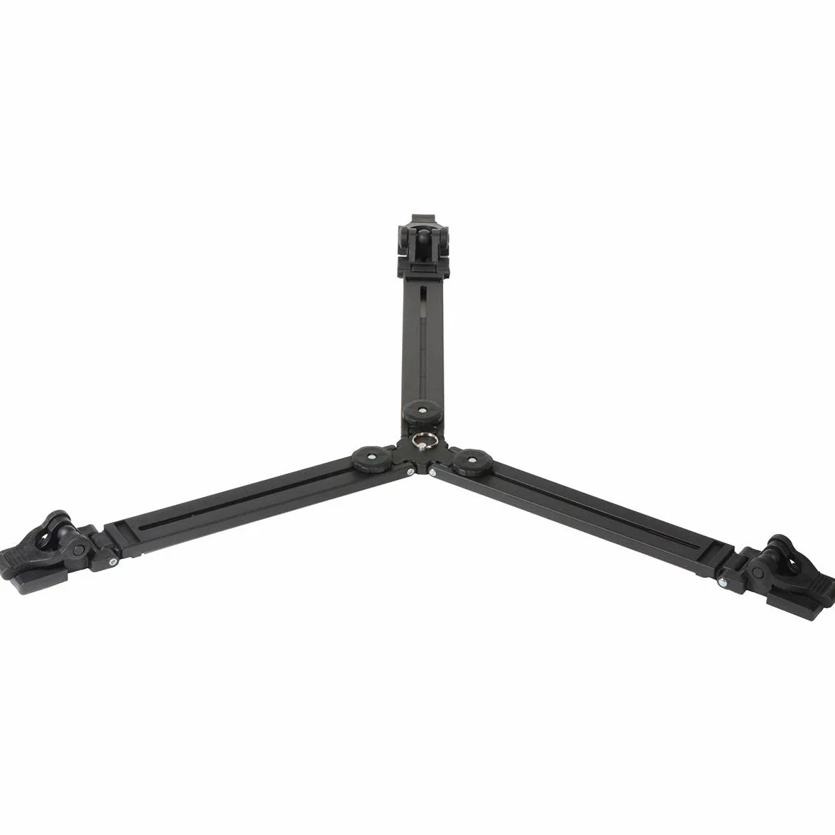 Manfrotto 165MV Base a Stella per Treppiede Video con Doppio Puntale, in Alluminio, Nero