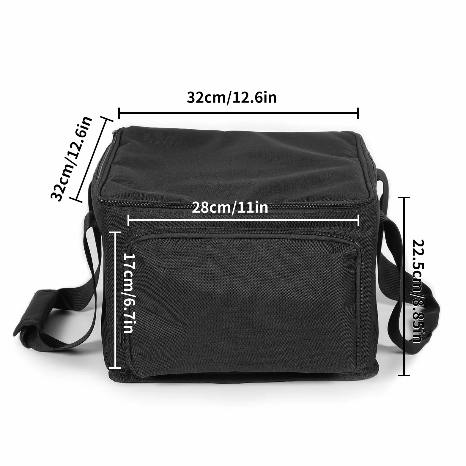 6 x 18 W Batteria ParLicht Borsa per LED, impermeabile in PVC con chiusura lampo liscia, con 4 scomparti, suddivisione interna flessibile, offre spazio per 4 parlight per riporre e trasportare