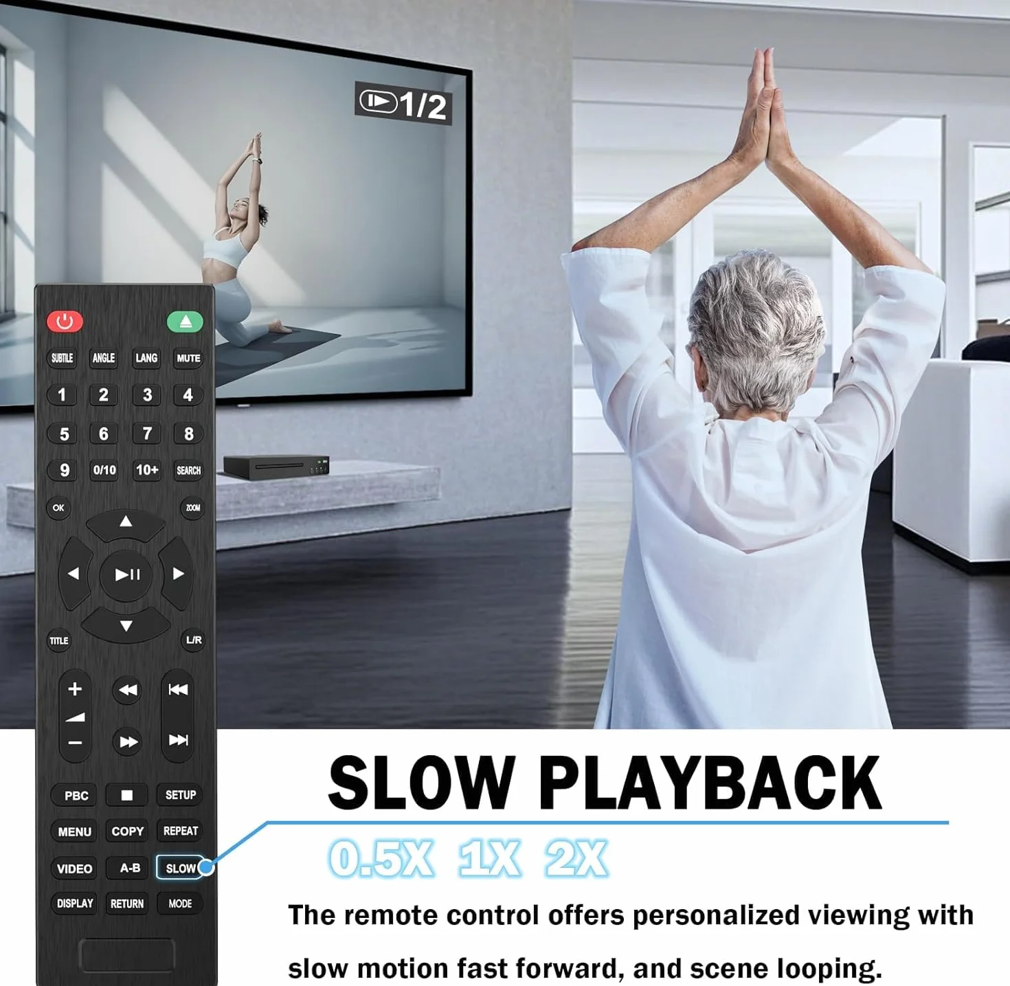 Lettore DVD Compatto Full HD 1080P per TV - Supporto NTSC/PAL, Region-Free, Connessione HDMI/RCA/USB - Compatibile con Smart TV e Sound System