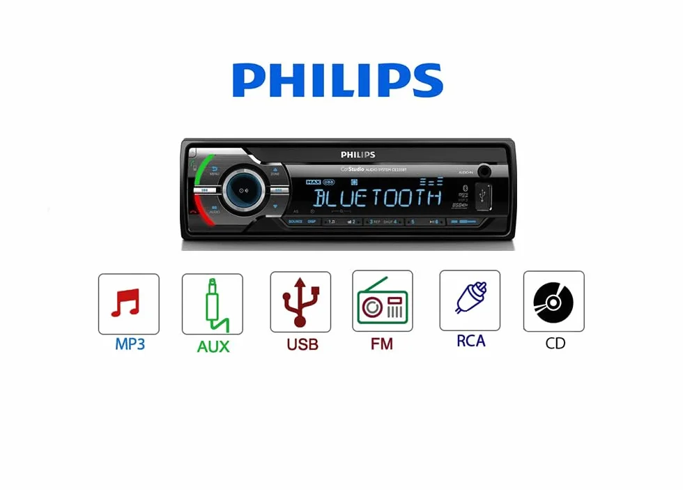 Philips CE235BT Autoradio Bluetooth EDR MP3 USB/SDHC Equalizzatore FM AM