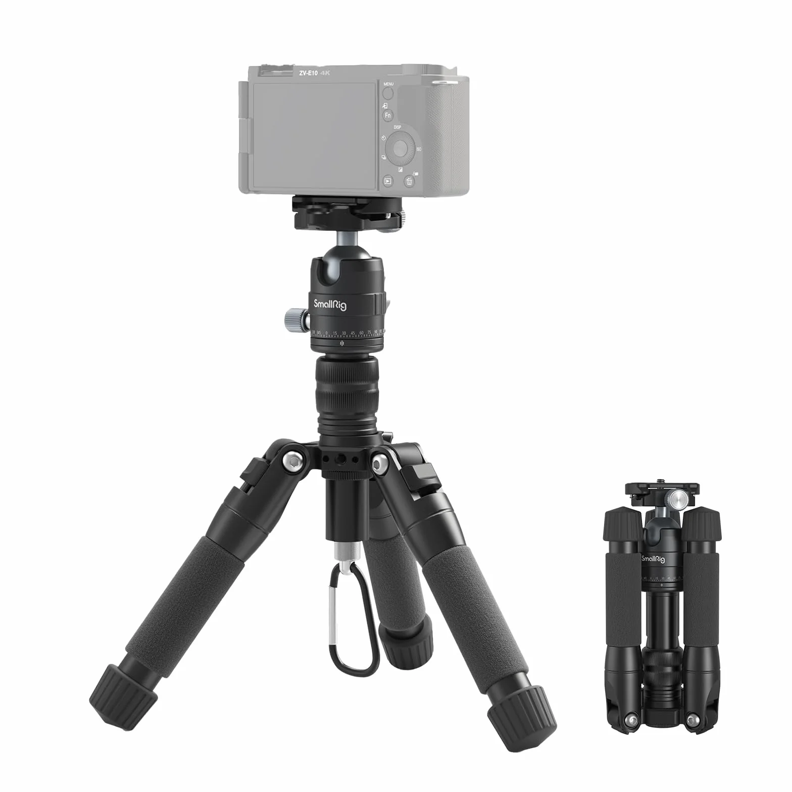 SMALLRIG Mini Treppiede in Alluminio da 20 pollici/ 52 cm, Treppiede da Tavolo con Testa a Sfera a 360°, Treppiede da Tavolo Compatto per Videocamera DSLR, Carico Fino a 13 Libbre/6 kg - 4289