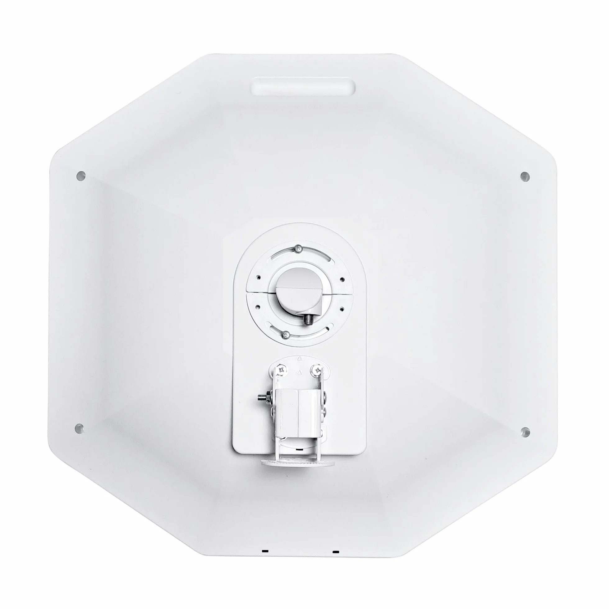 POWERSAT - Antenna parabolica piatta, 2 porte/4 porte, ideale per TV satellitare ASTRA 1 (19,2 E), antenna robusta, resistente alle intemperie, ideale per balcone e campeggio (QUAD LNB)