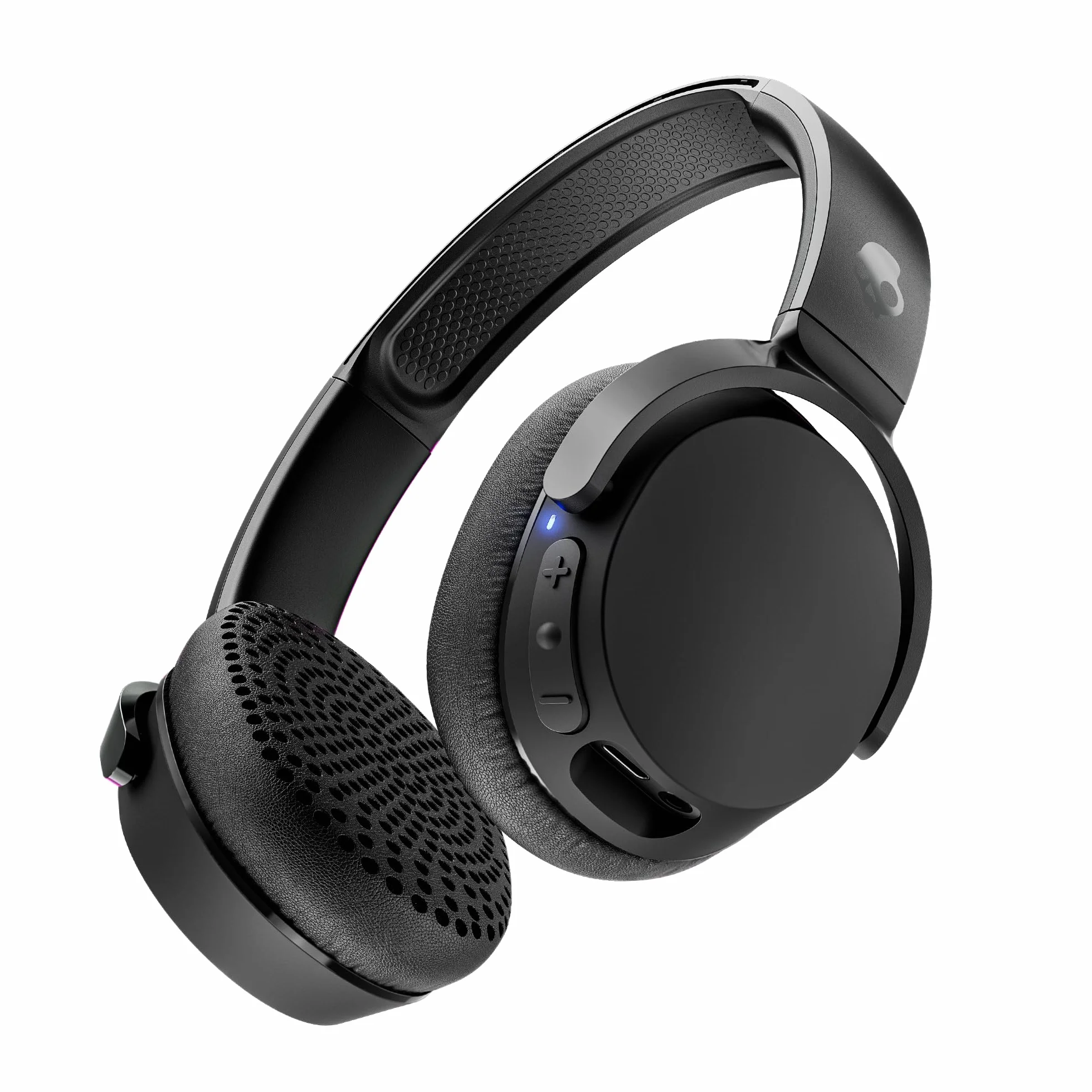 Skullcandy Riff 2 Cuffie Wireless On-Ear con Microfono, 34 Ore di Autonomia, Compatibili con iPhone, Android e Dispositivi Bluetooth - Nero
