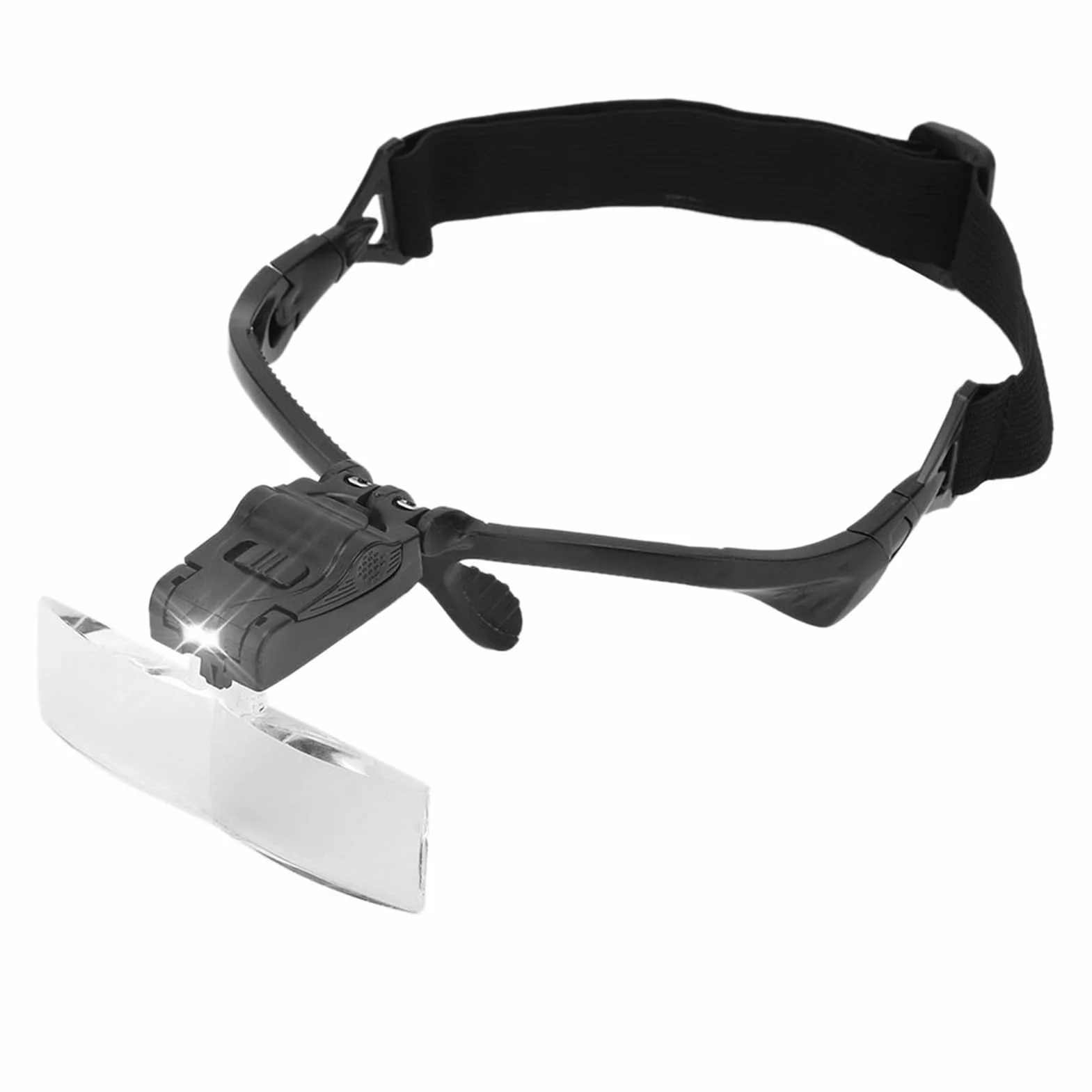 Lente D'ingrandimento per Ciglia, ANGGREK Lunette Loupe Lente D'ingrandimento per Archetto con Lampada a 5 Lenti per Estensione delle Ciglia Uso del Tatuaggio Lente D'ingrandimento per la Testa