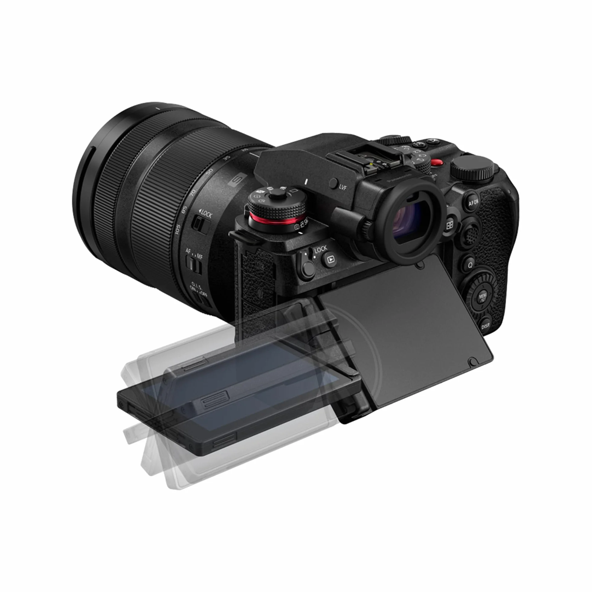 Panasonic LUMIX S1IIE Fotocamera Mirrorless Full Frame, con Obiettivo 24-105 mm F4, 24MP, Cs4K 60p, 6K 30p Open Gate, ProRes RAW, AF di Fase Ibrido, Attacco a L, Nero