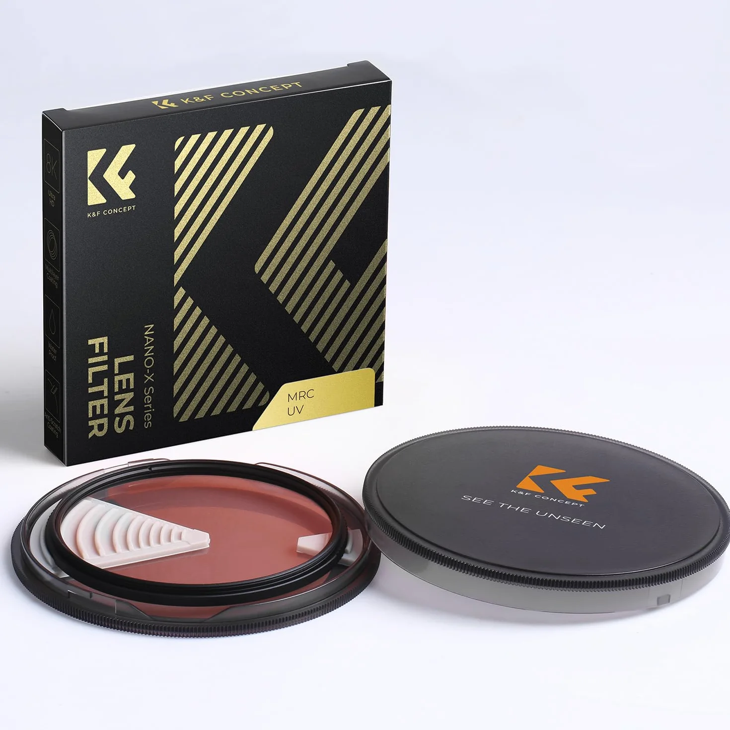 K&F CONCEPT Nano-Xcel 40.5mm Filtro di Protettivo UV, Filtro UV in Vetro Ottico con 28 Strati Rivestimento Nano