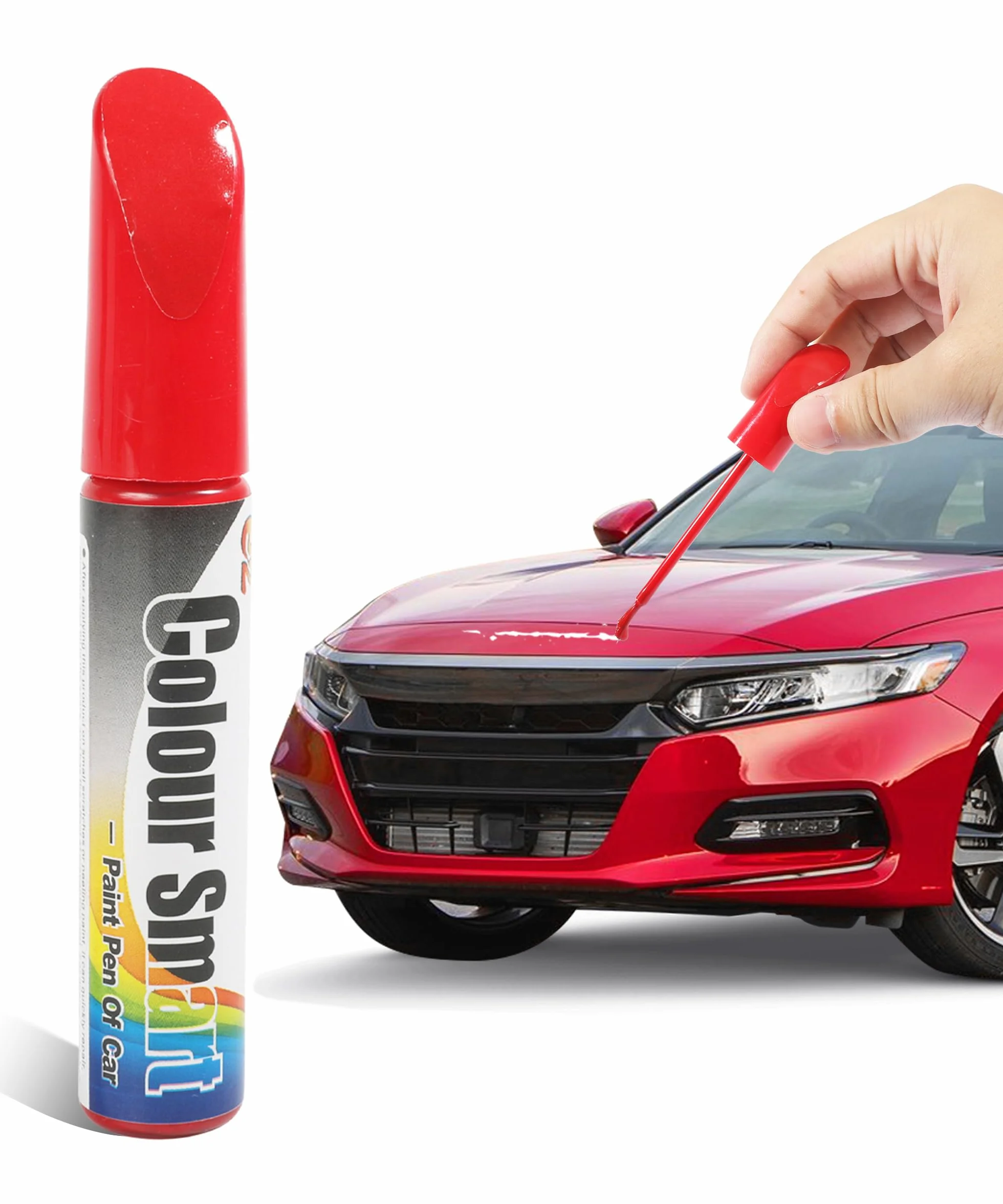 Pennarello Ritocco Auto per Riparazione Graffi, Penna Finitura per Auto, Adatto per SUV, Rosso