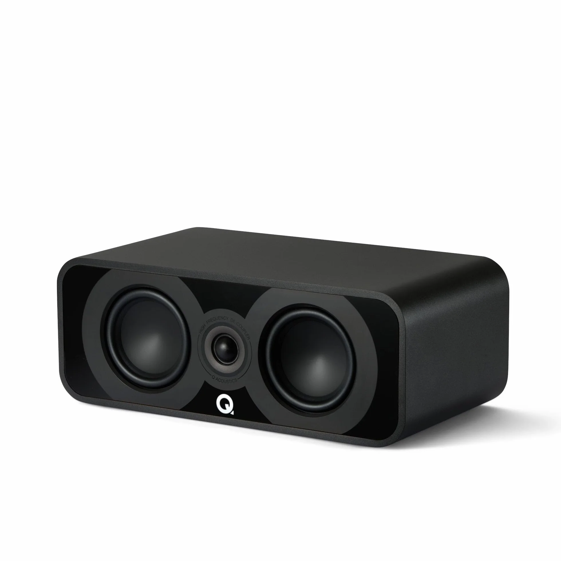 Q ACOUSTICS Altoparlante centrale 5090 nero satinato – 2 x 4,5 Mid/Bass Driver, 1 x 1 Tweeter – Altoparlanti TV per sistema audio surround – Altoparlanti per giradischi in vinile Hi-Fi, altoparlanti