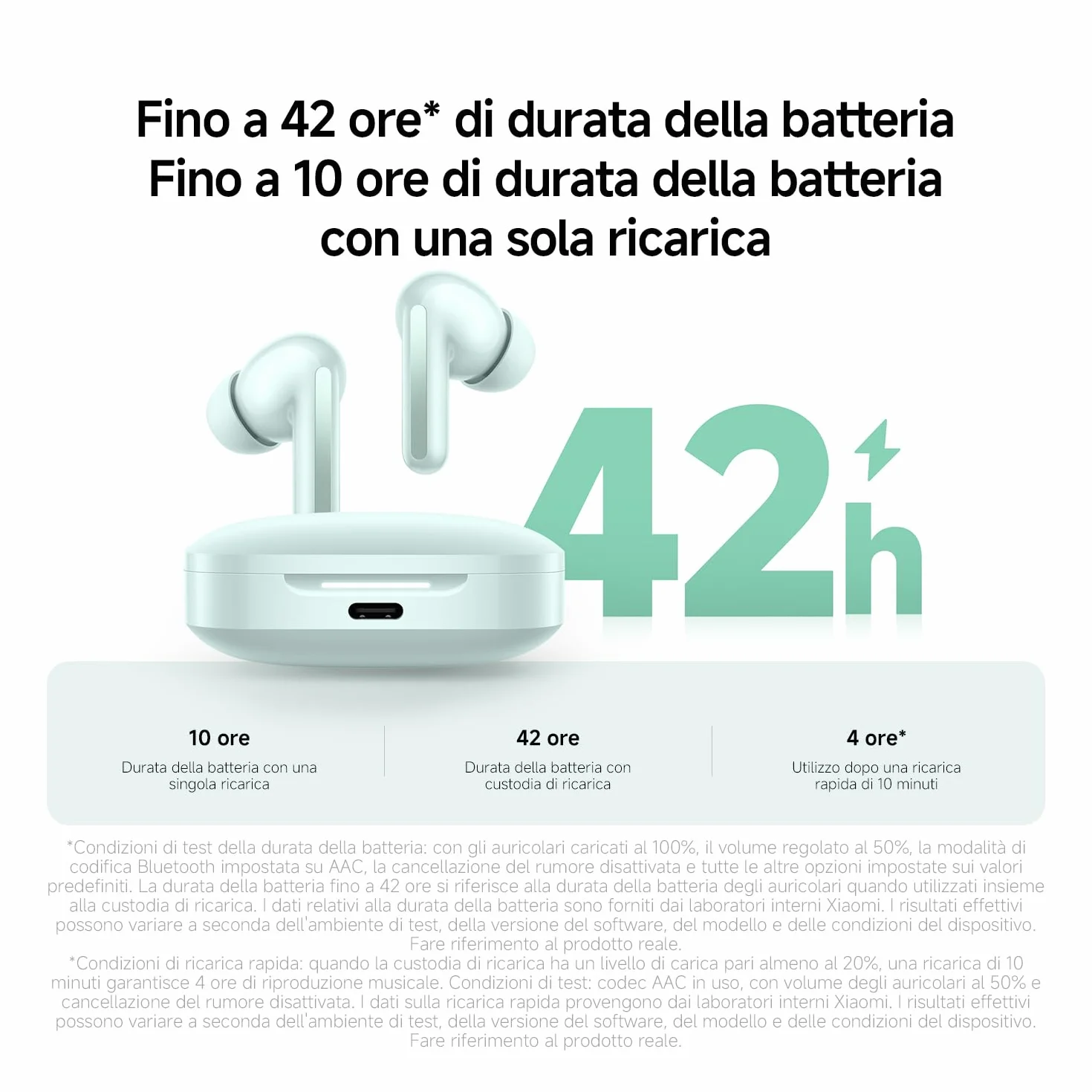 XIAOMI Redmi Buds 6 Auricolari Wireless Bluetooth In-Ear, Cancellazione Attiva del Rumore 49dB, Driver Dual, IP54, Nero