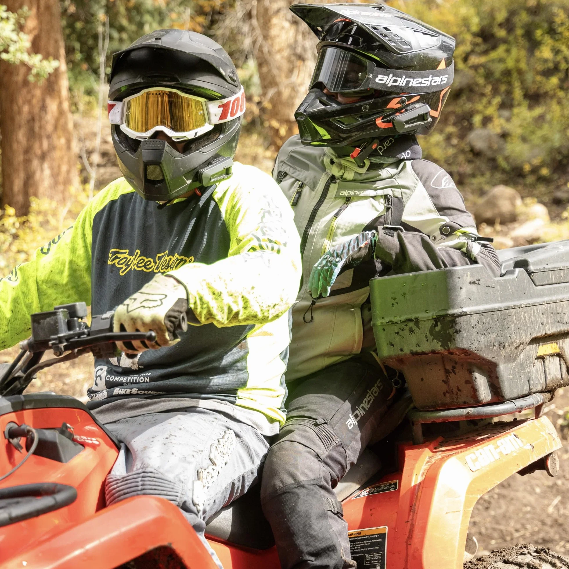 Cardo PACKTALK EDGE Veicoli fuoristrada, motoslitta, lato x lato, comunicazione ATV per ogni terreno (Duo)