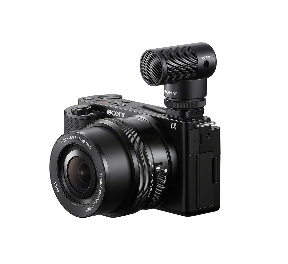 Sony Microfono Shotgun ECM-G1 (senza cavi e batteria), Nero