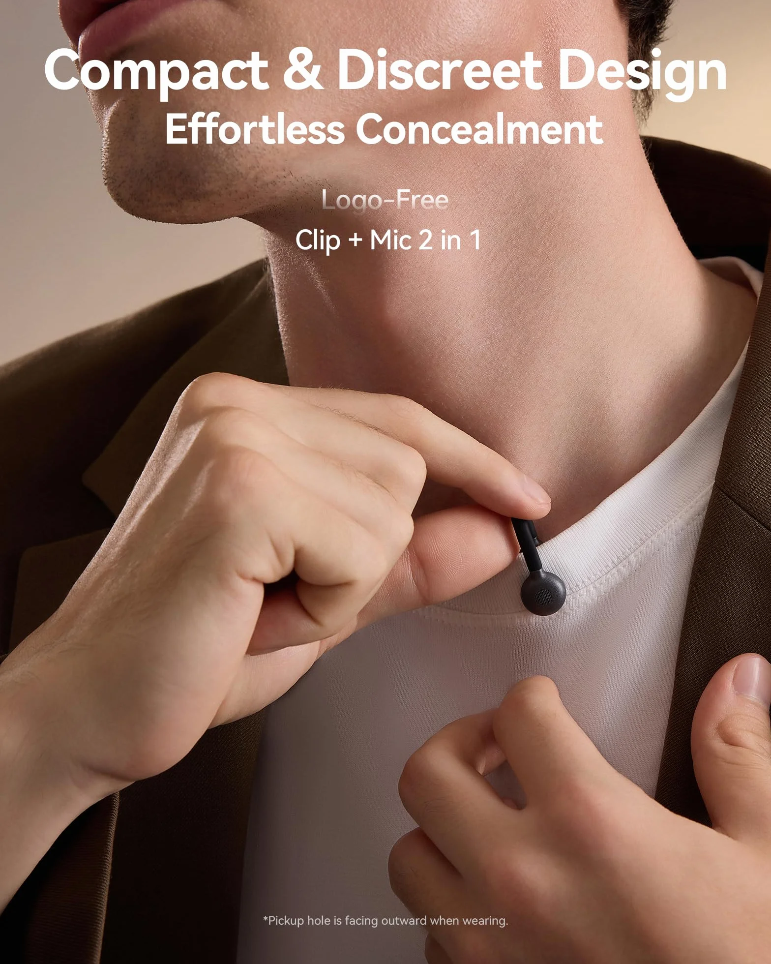 Hollyland Lark M2S Microfono Lavalier Wireless con Spina USB-C per iPhone 15/16 e Android, Clip in Titanio, Plug-and-Play, Cancellazione del Rumore, Portata 300 m, Durata Della Batteria 27 per Vlog
