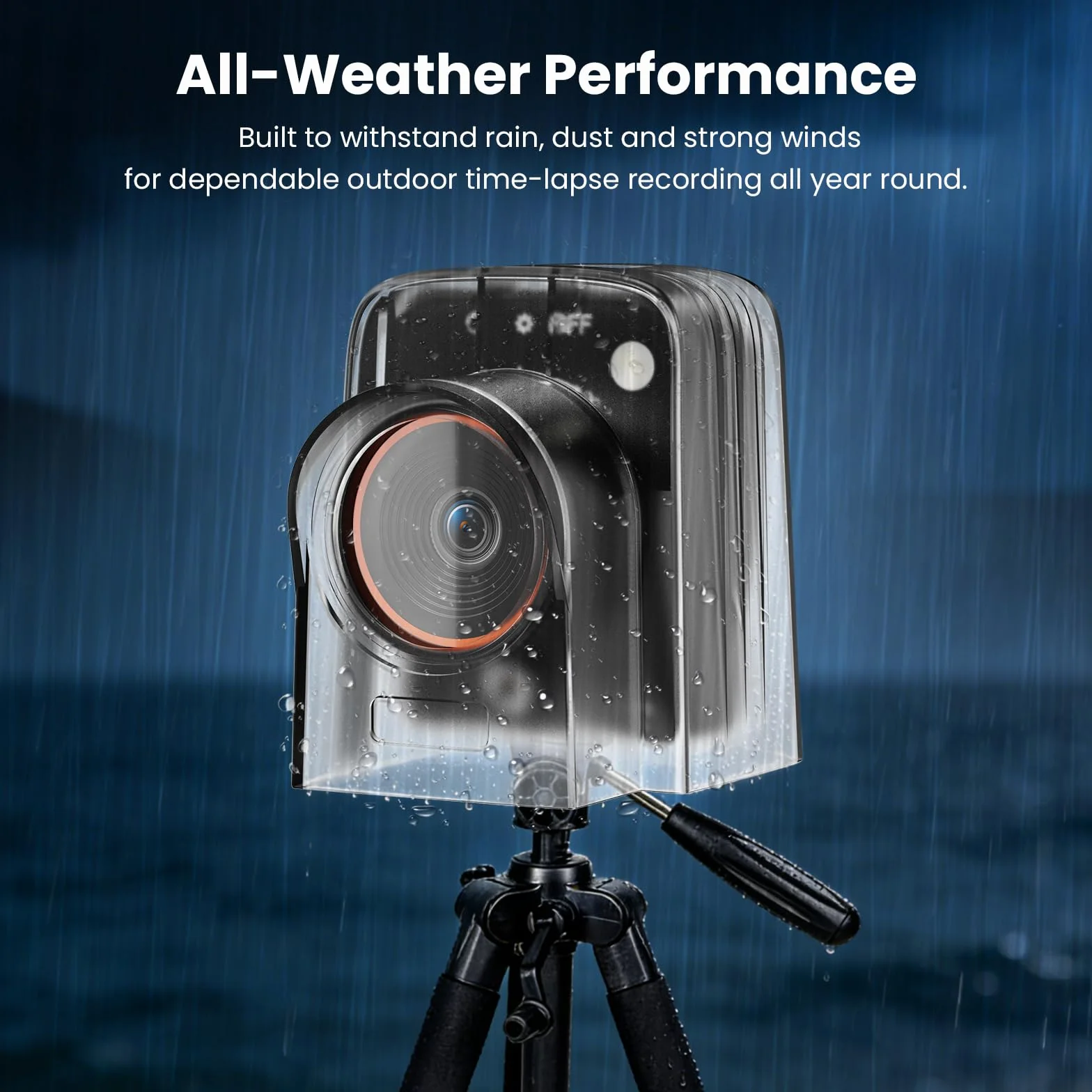Telecamera Time Lapse 1296P Fotocamera Timelapse da Cantiere da 48 MP, Zoom Digitale 6x Registrazione a 180 giorni Timelapse Camera con Luce LED, Camera Time Lapse per Cantieri, Piantagioni(64 GB)