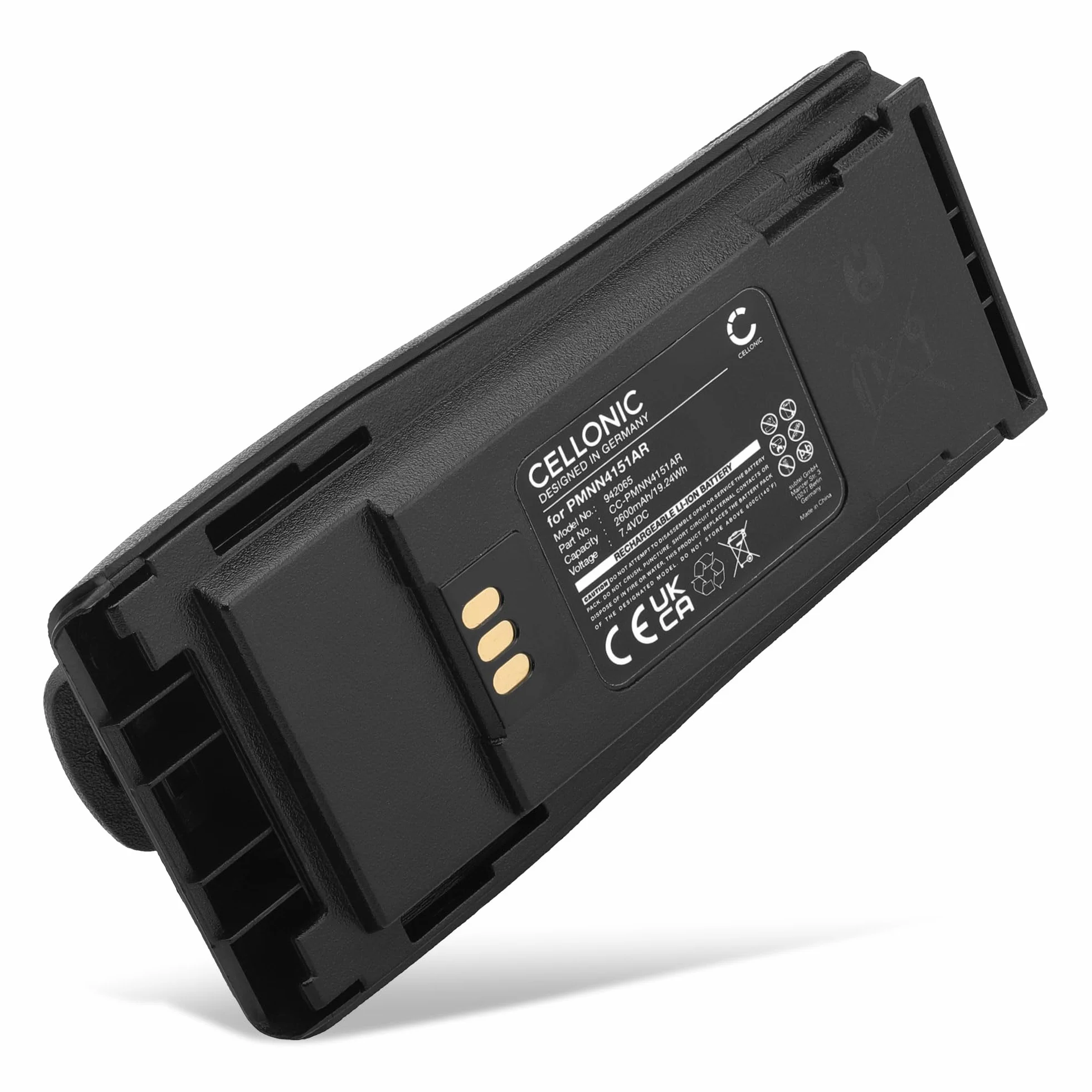 CELLONIC Batteria Compatibile Motorola DP1400 CP040 CP200D PMNN4253AR 2600mAh 7.4V