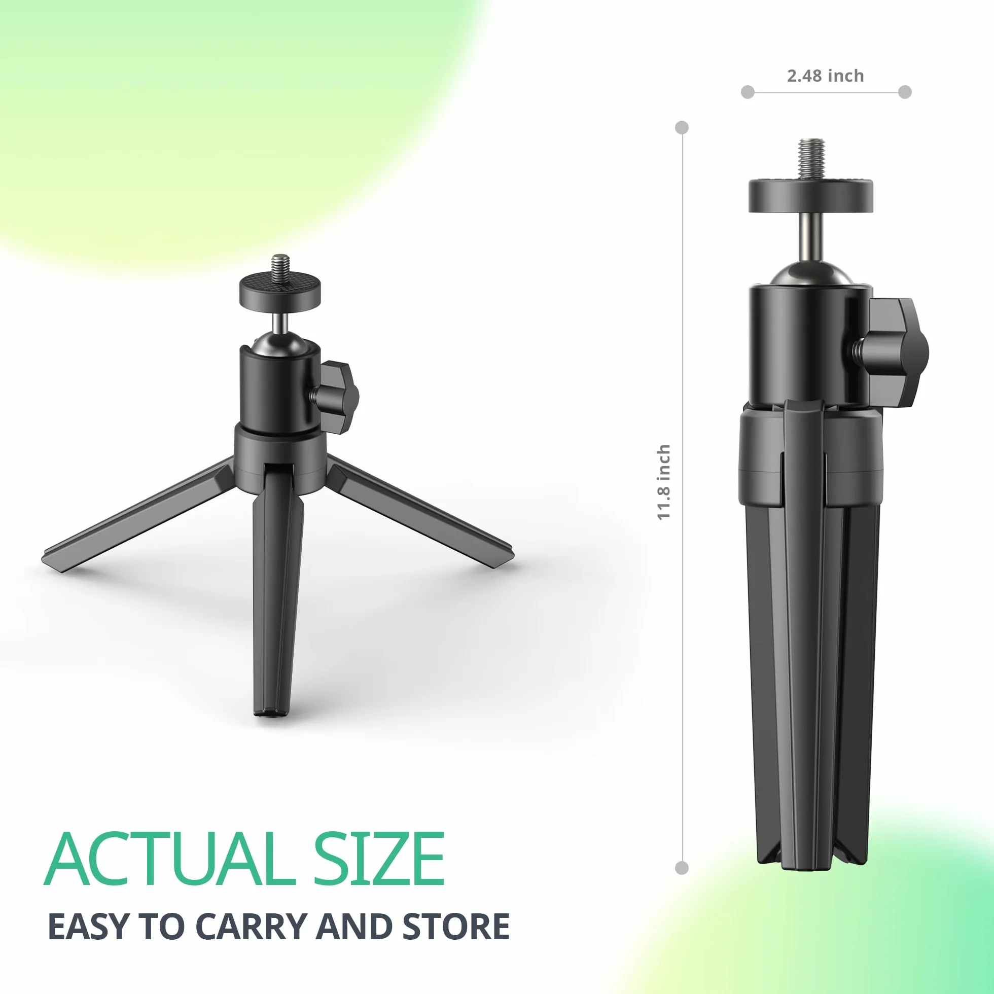YOTON Treppiede - Testa a sfera girevole a 360° per mini proiettore portatile e fotocamera
