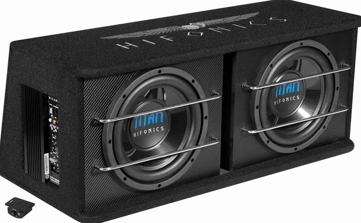 HIFONICS TDA250R | 2 x 25 cm (10') Aktiv-Dual-Bassreflex Subwoofer
