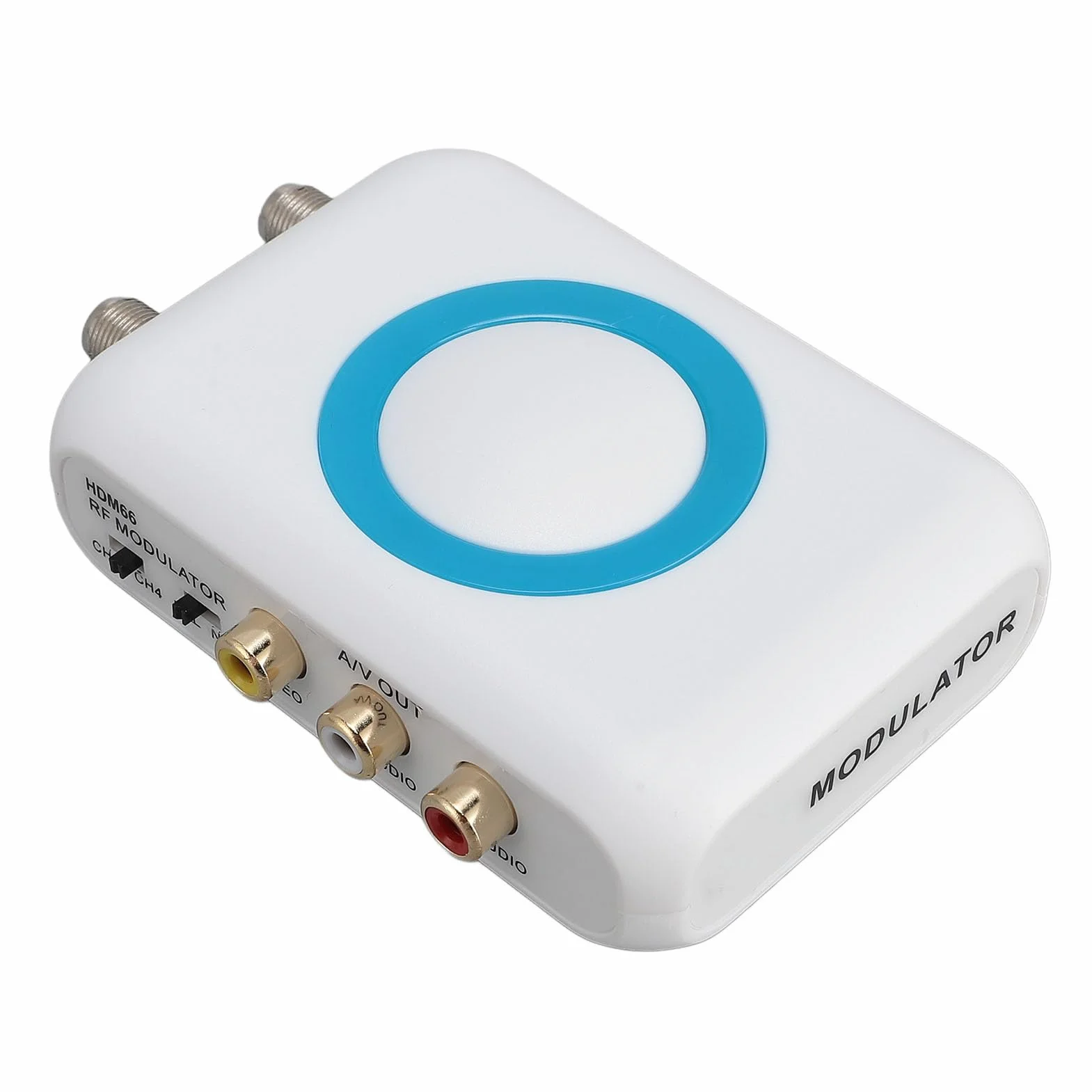 Modulatore RF Convertitore HDMI a Coassiale RF Adattatore VHF Tipo F Femmina Antenna Ingresso Uscita per DVR Laptop TV HD