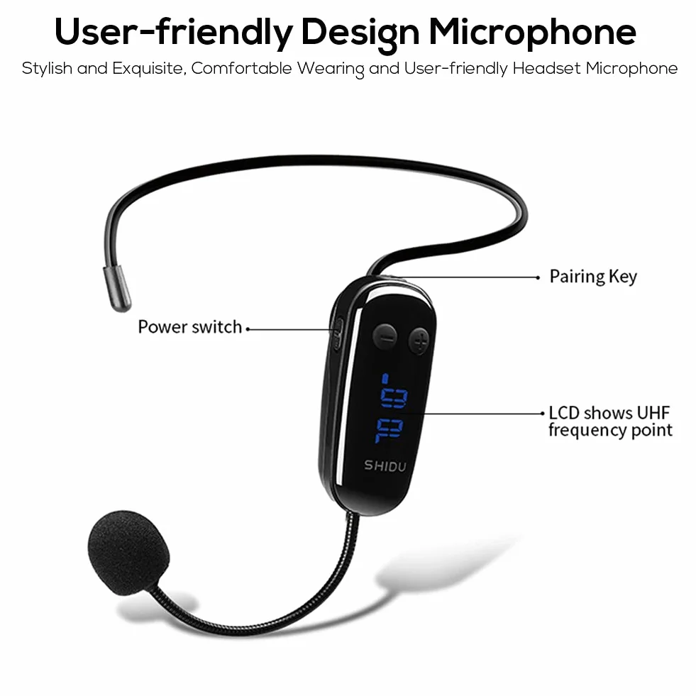 Amplificatore vocale senza fili portatile, mini altoparlante cassa con microfono auricolare ricaricabile amplificatore di voce pa sistema microfono per insegnanti, guide turistiche, allenatori,scuola