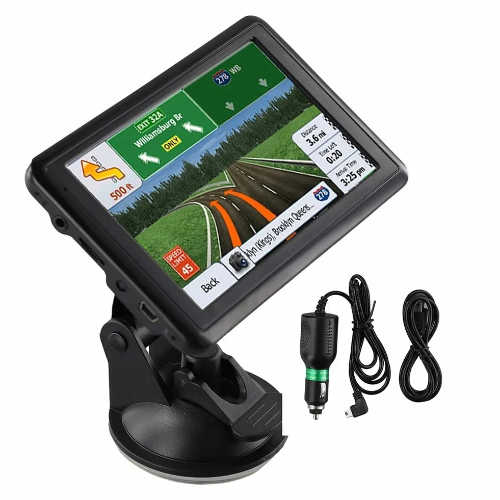 Navigatore GPS 5 Pollice 8GB ROM TFT Touch Screen con Mappa Gratis Regno Unito