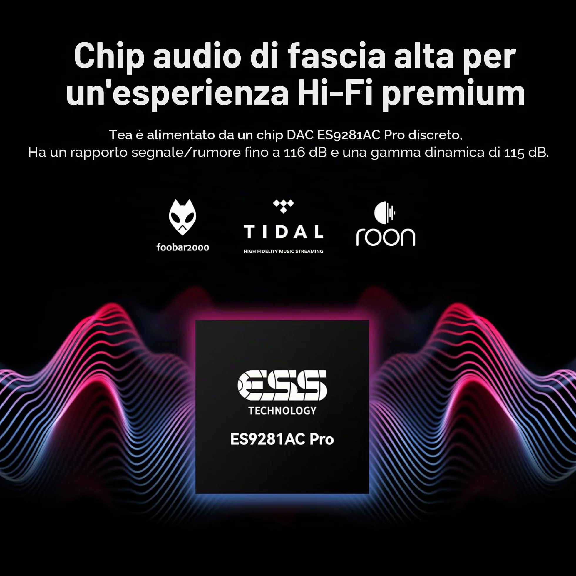 khadas Tea Amplificatore Bluetooth per Cuffie Portatile HiFi DAC USB 32bit/384kHz, LDAC/aptX HD, MQA, DSD, PCM, Bluetooth 5.0, Ess ES9281ACPro, Qualcomm QCC5125 (Grigio)