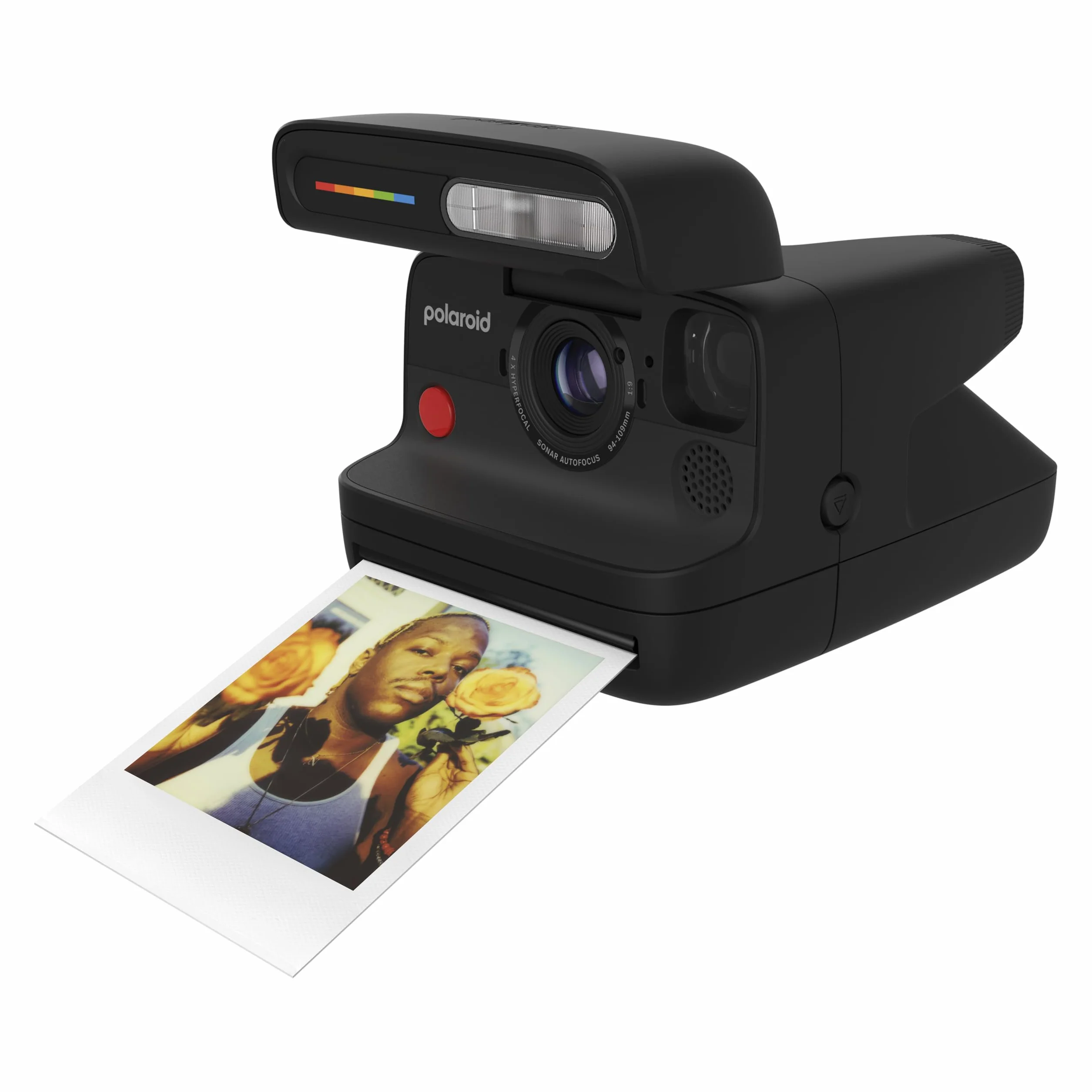 Polaroid FLIP - Pacchetto fotocamera istantanea nera + pellicola a colori (16 foto)