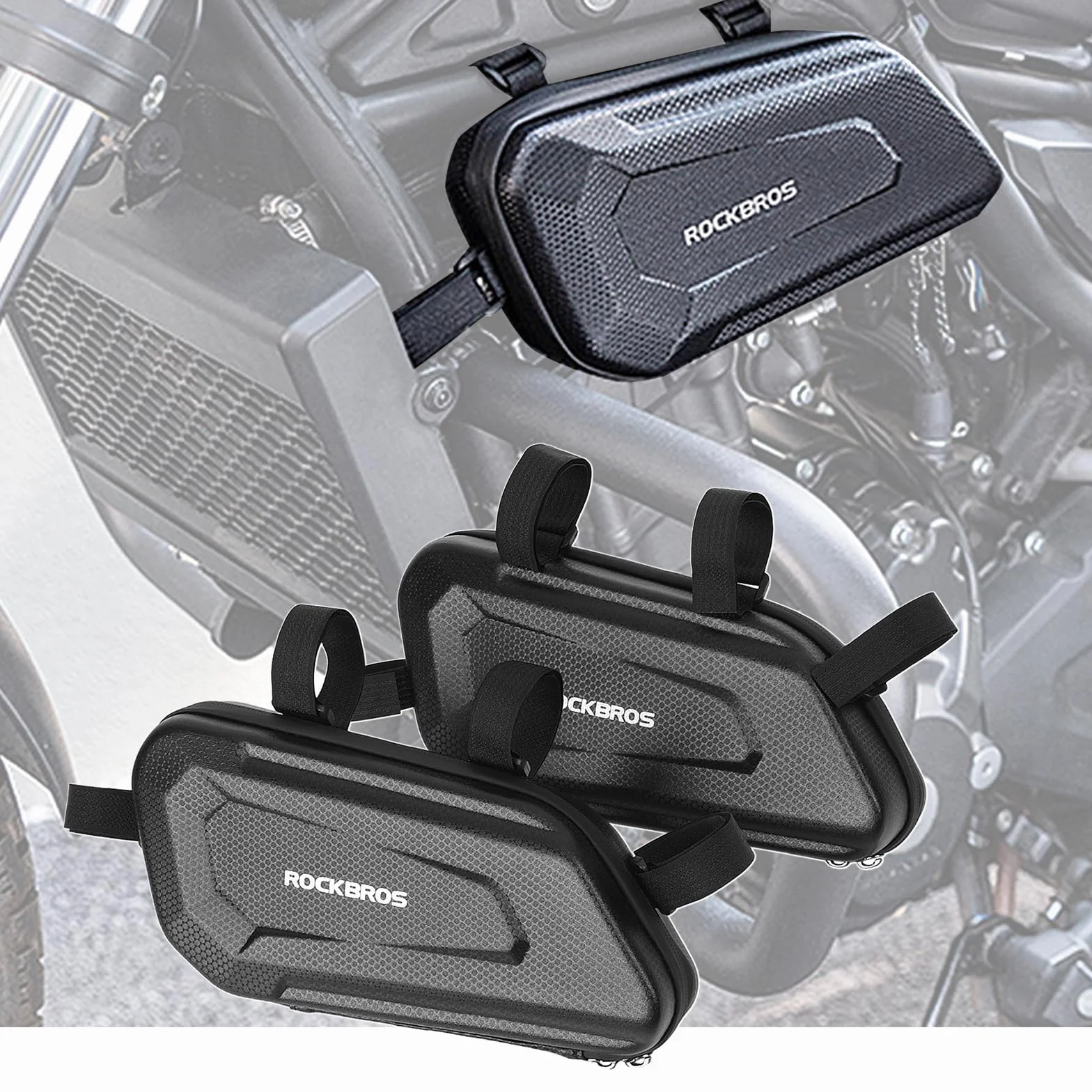 Borse laterali impermeabili in EVA rigide triangolari per Honda Rebel 1100 250 500 300 CMX1100 CMX250 CMX500 CMX300