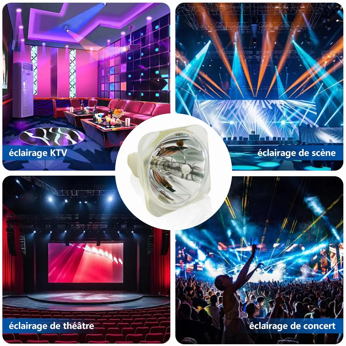 MSD Platinum Beam 230W 7R Lamp per Luce a fascio con testa mobile, Lampada 7R 230W per Teste Mobili Luci dj, Lampada da Palcoscenico Elettroniche Lampadina 230W Lampadina di ricambio