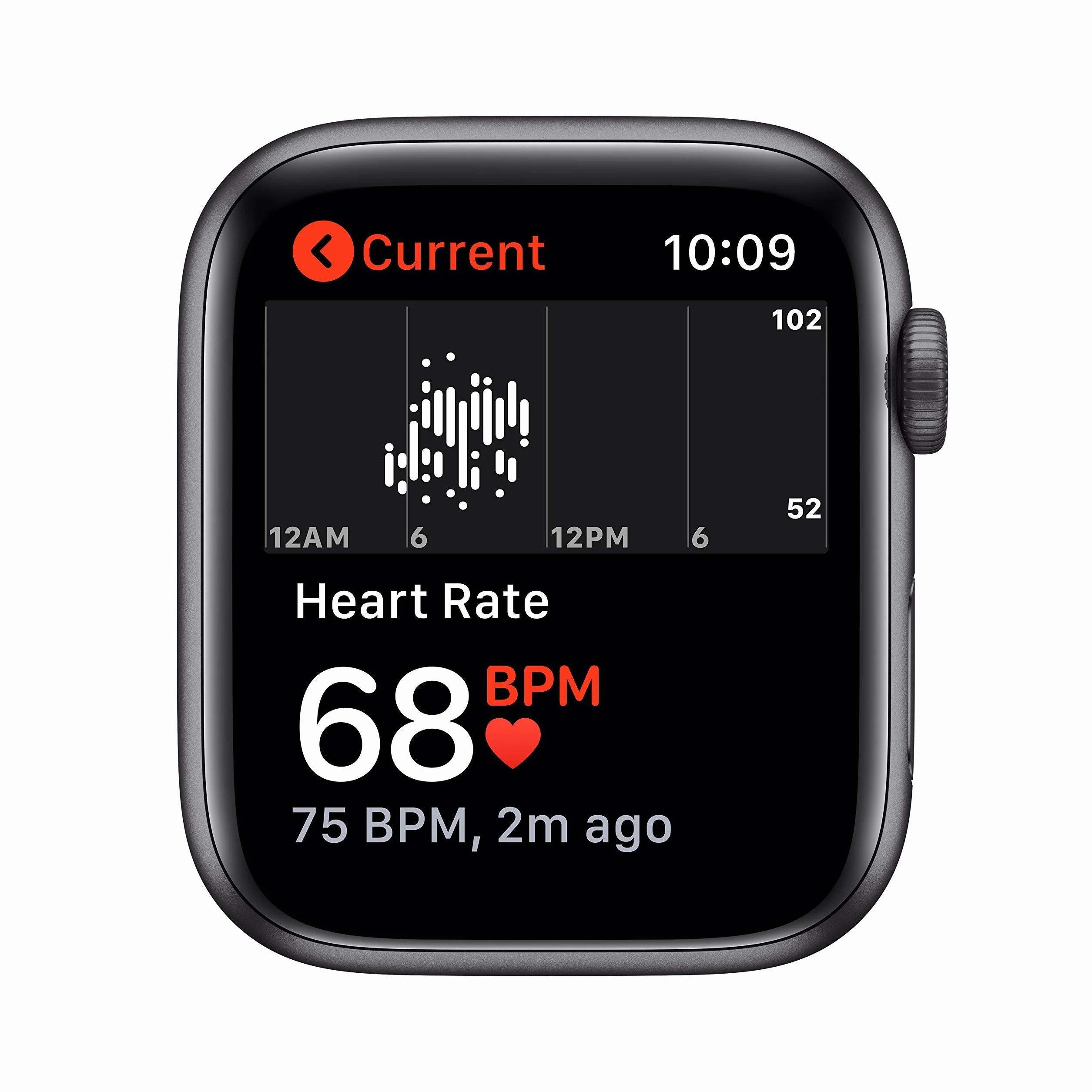 Apple Watch SE (GPS, 44MM) - Case Grigio Siderale in Alluminio con Cinturino Sport Nero (Ricondizionato)