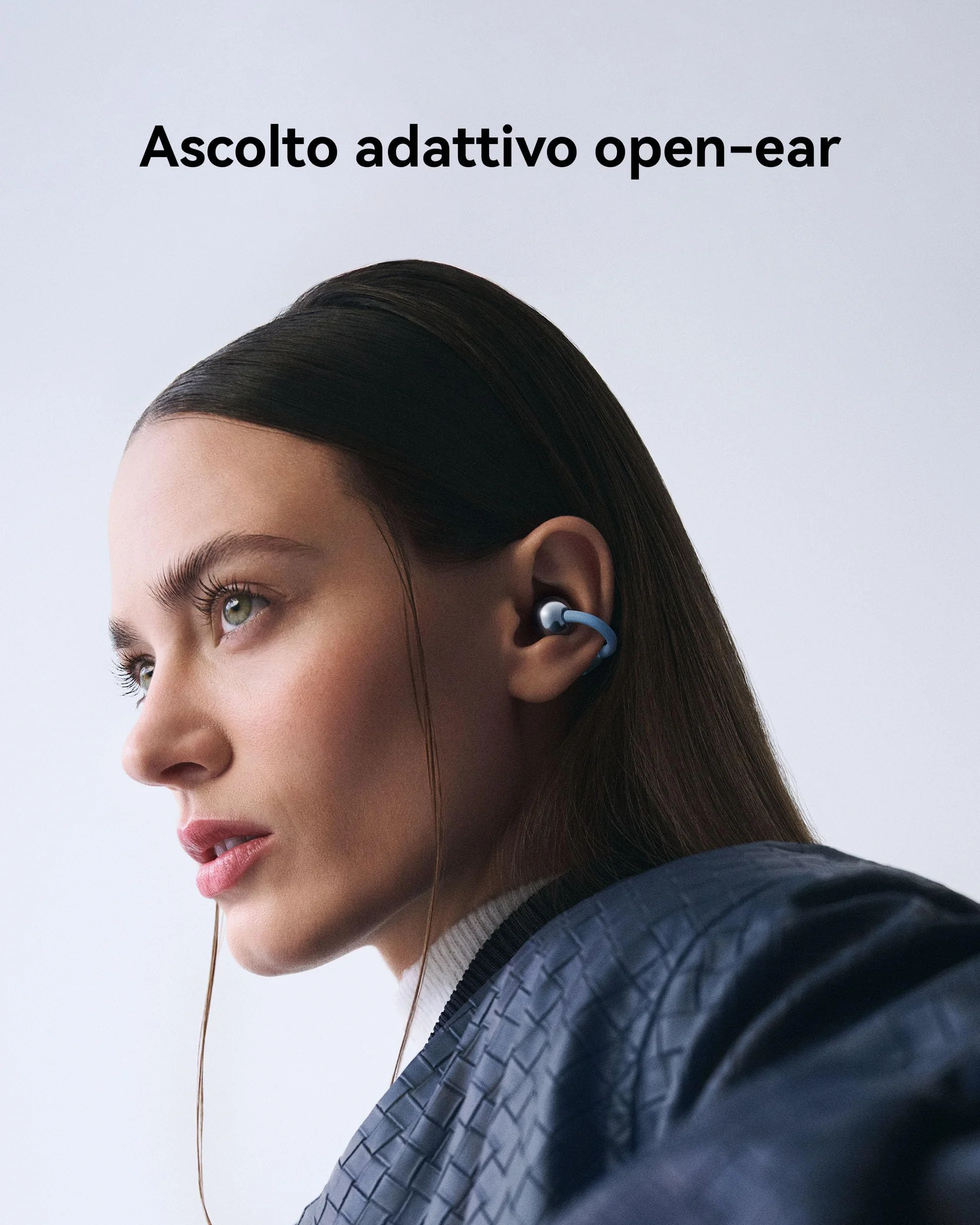 HUAWEI FreeClip 2 Nero, Cuffie Bluetooth Wireless, Design ultra-Leggero, per il massimo del comfort, Ascolto adattivo open-ear, Chiamate Cristalline, Fino a 38 ore, iOS e Android, Garanzia di 30 Mesi