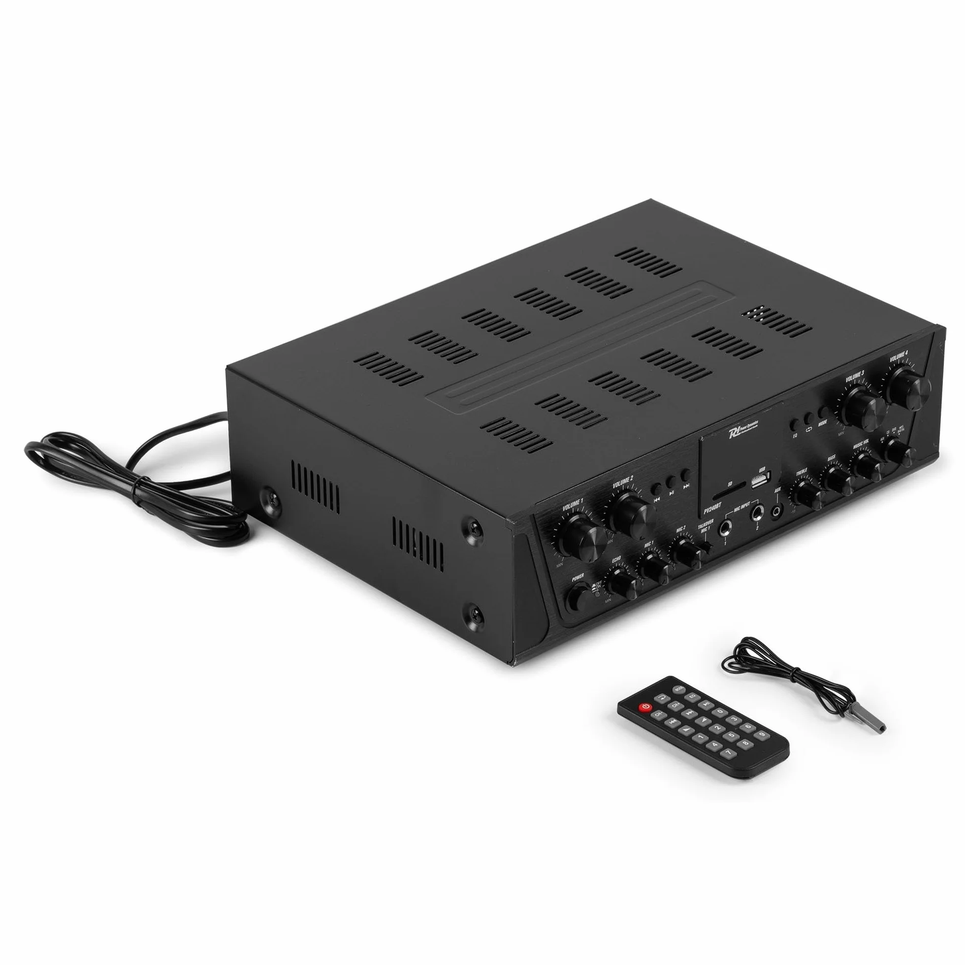 IMPIANTO AUDIO FILODIFFUSIONE BLUETOOTH TELECOMANDO CASSE TONDE DA CONTROSOFFITTO (8 CASSE)