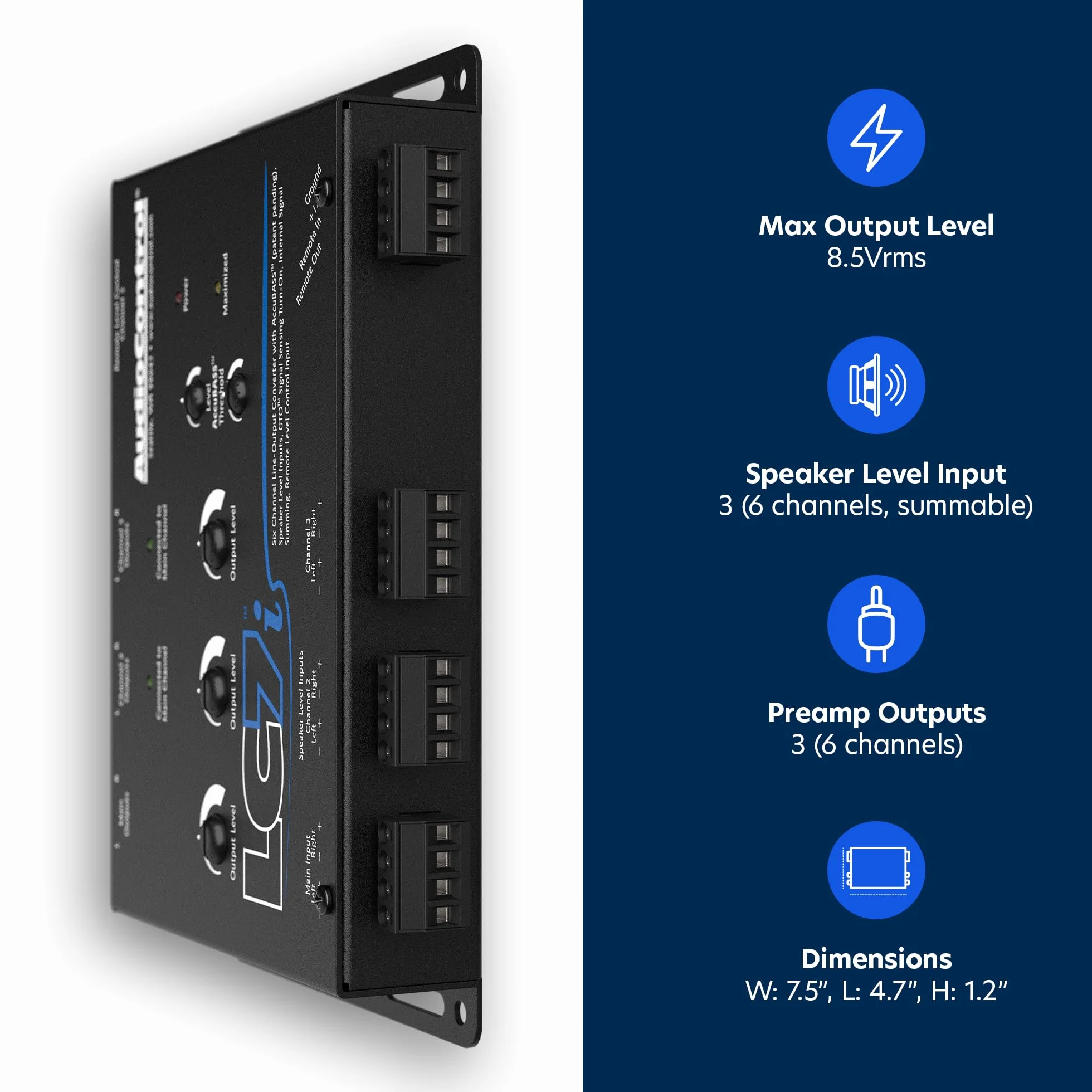 Audio Control 6 Ch Convertitore di Uscita Accu