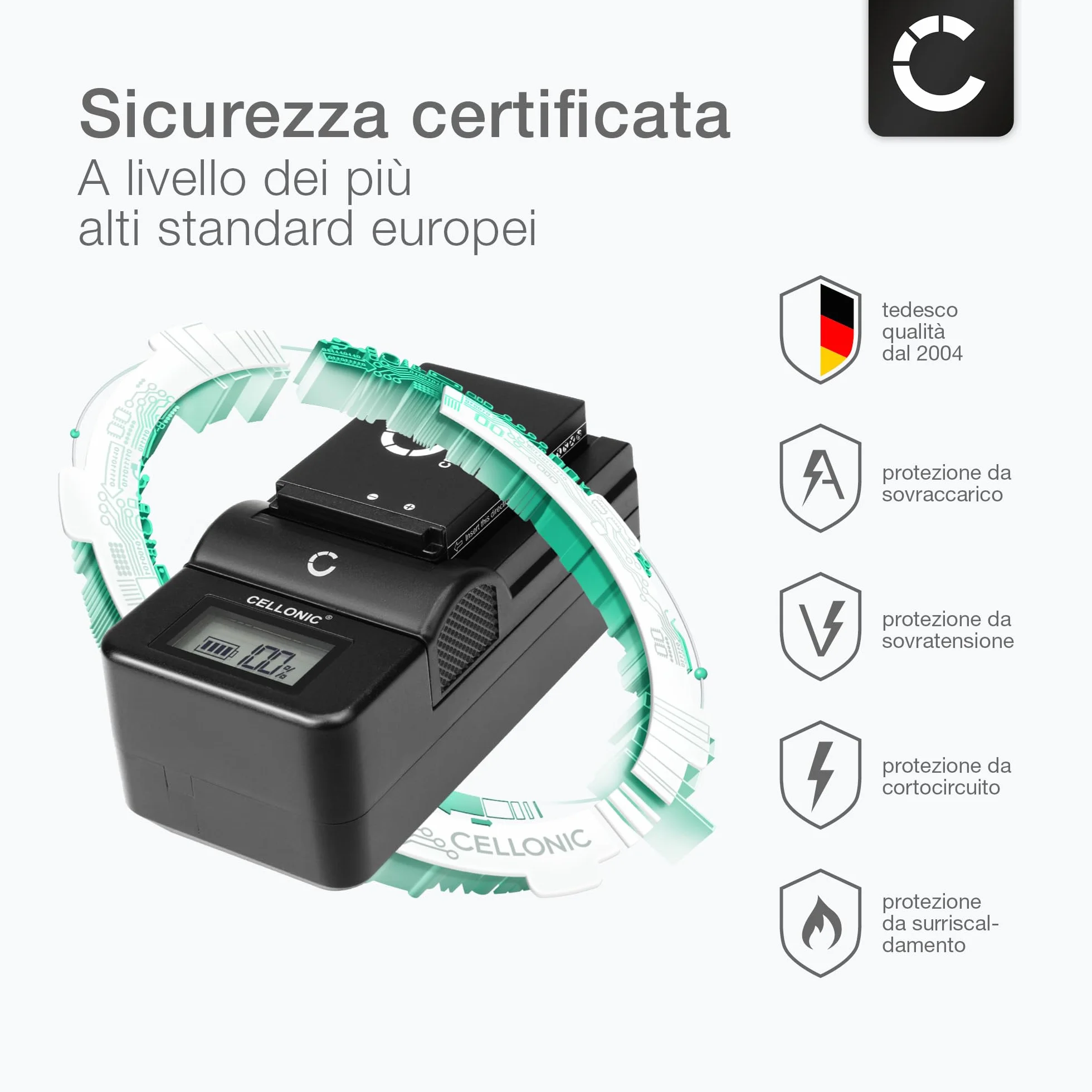 CELLONIC 1x Batteria per Navigatore GPS Compatibile con Garmin Alpha 100, Montana 600, Alpha 200, 010-11599-00 – (2200mAh, 3.7V) + Caricabatteria