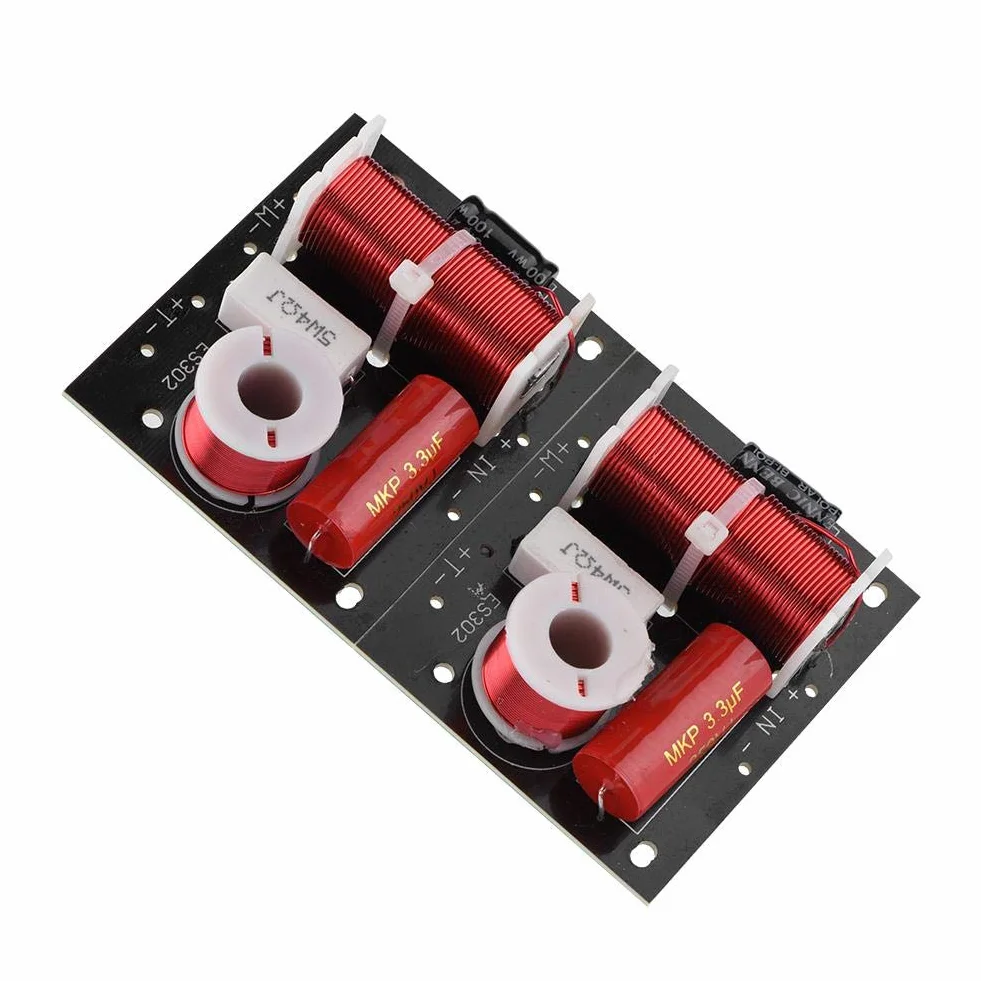 2 pezzi pannello divisore frequenza altoparlante, 400W acuti/bassi 2 vie 2 unità altoparlante HIFI, 4-16 ohm impedenza ad alta potenza Hi-Fi filtro incrociato audio Woofer e modulo fai da te tw