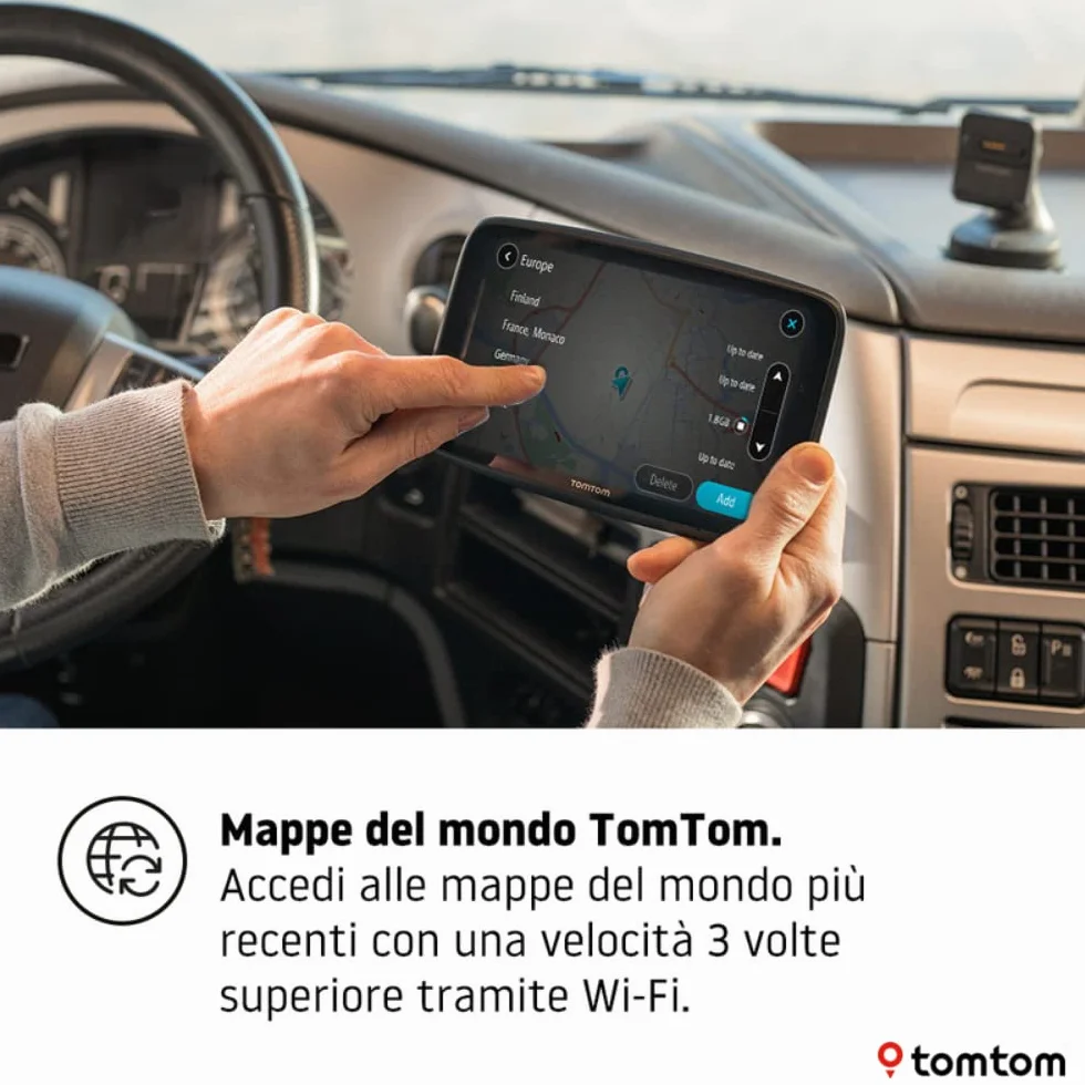 TomTom GO Expert Navigatore Satellitare per Camion, Autobus, Furgone, Schermo HD 7", PDI, TomTom Traffic, Mappe del Mondo, Avvisi di Restrizioni in Tempo Reale, Aggiornamenti Rapidi Tramite WiFi
