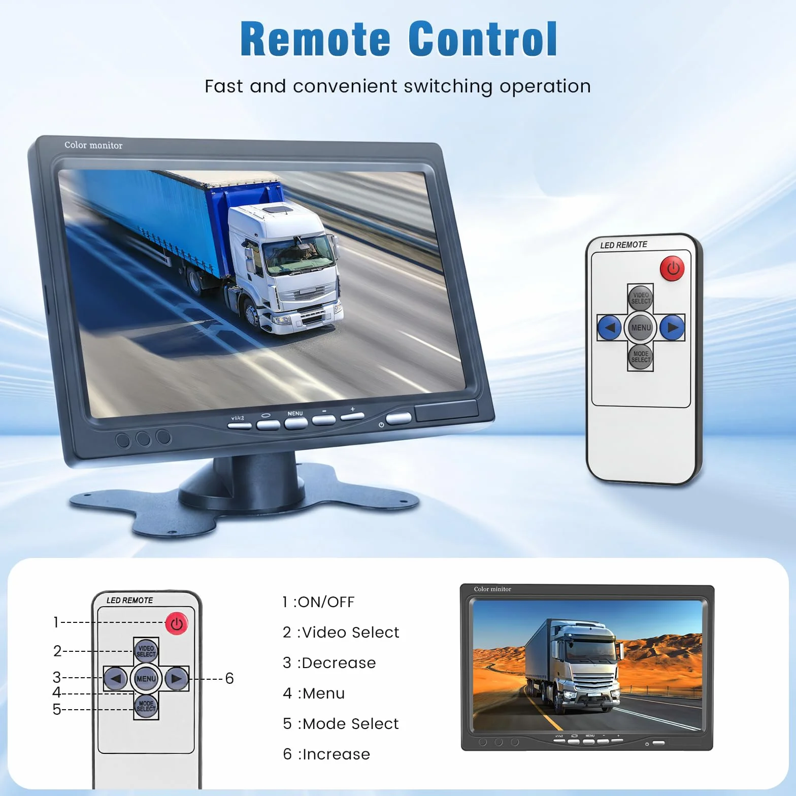 Kit telecamera di retromarcia con monitor da 7", telecamera di backup per auto con visione notturna e impermeabilità IP68, telecamera di retromarcia con segnale stabile via cavo, con cavo da 20m