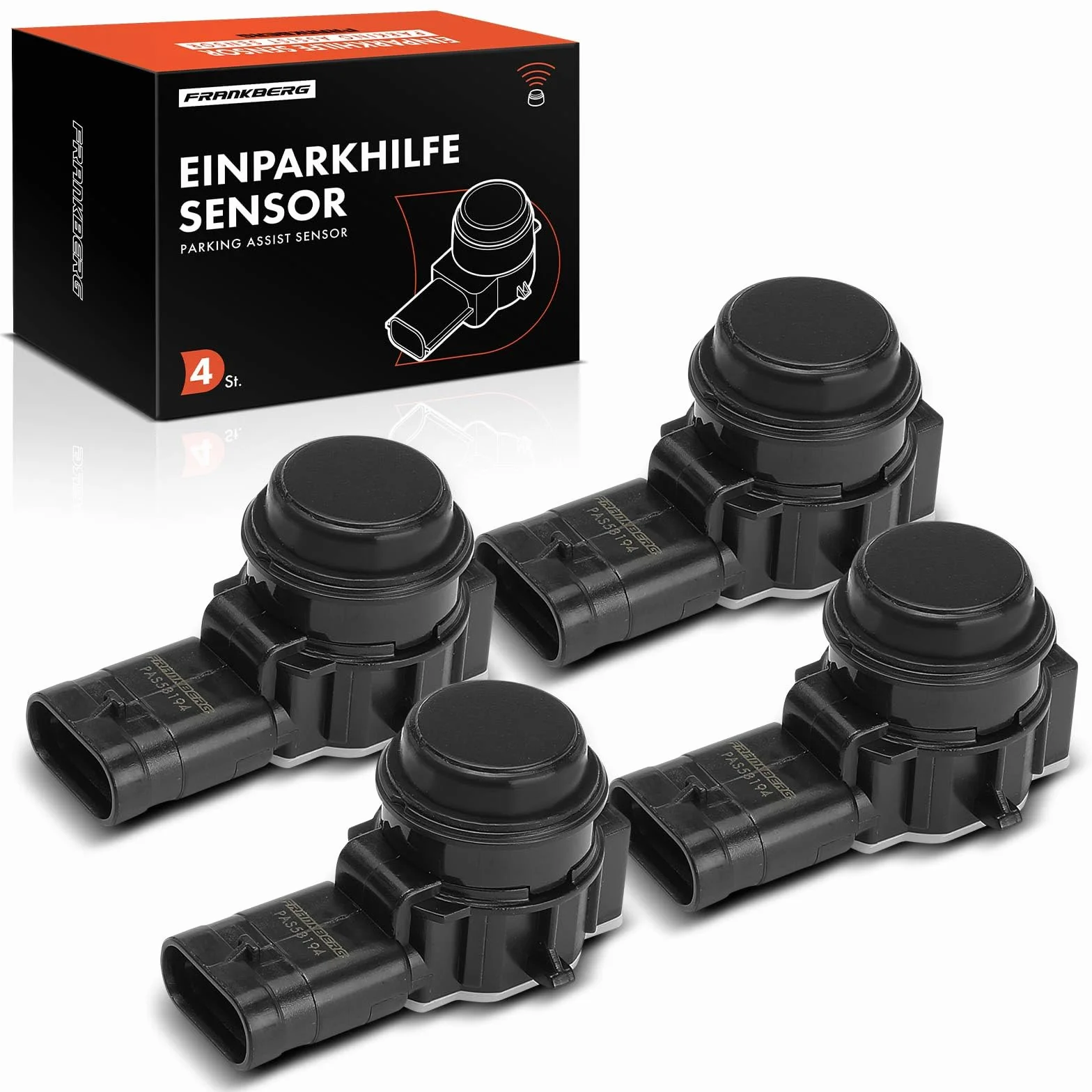 Frankberg 4x Sensore di Parcheggio PDC Compatibile 312 0.9L 2012-2019 319 0.9L 2013-2019 4C 960 1.7L 2013-2019