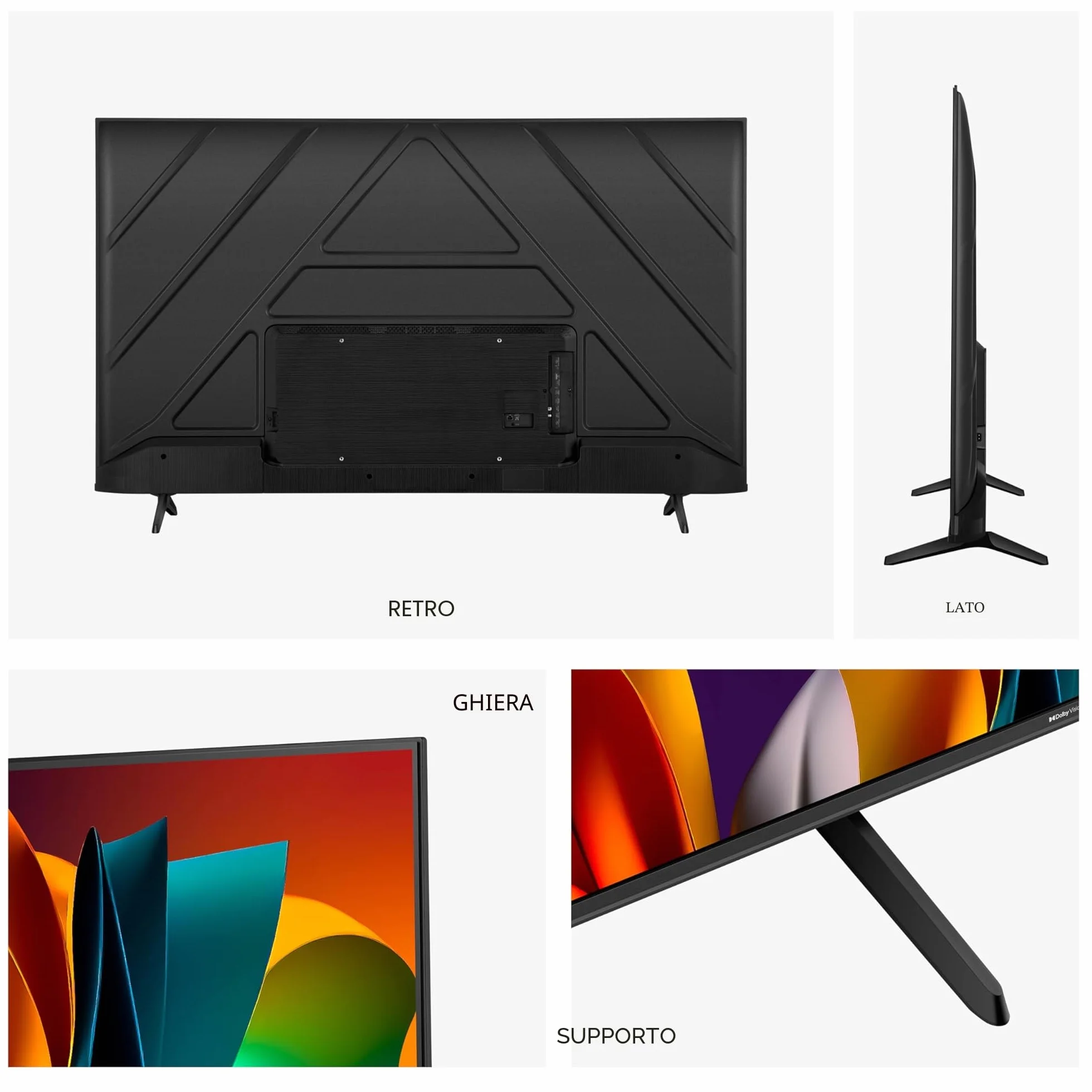 Hisense 43" 4K Ultra HD Smart TV 43A6N VIDAA U7 Dolby Vision HDR10+ DTS Virtual:X