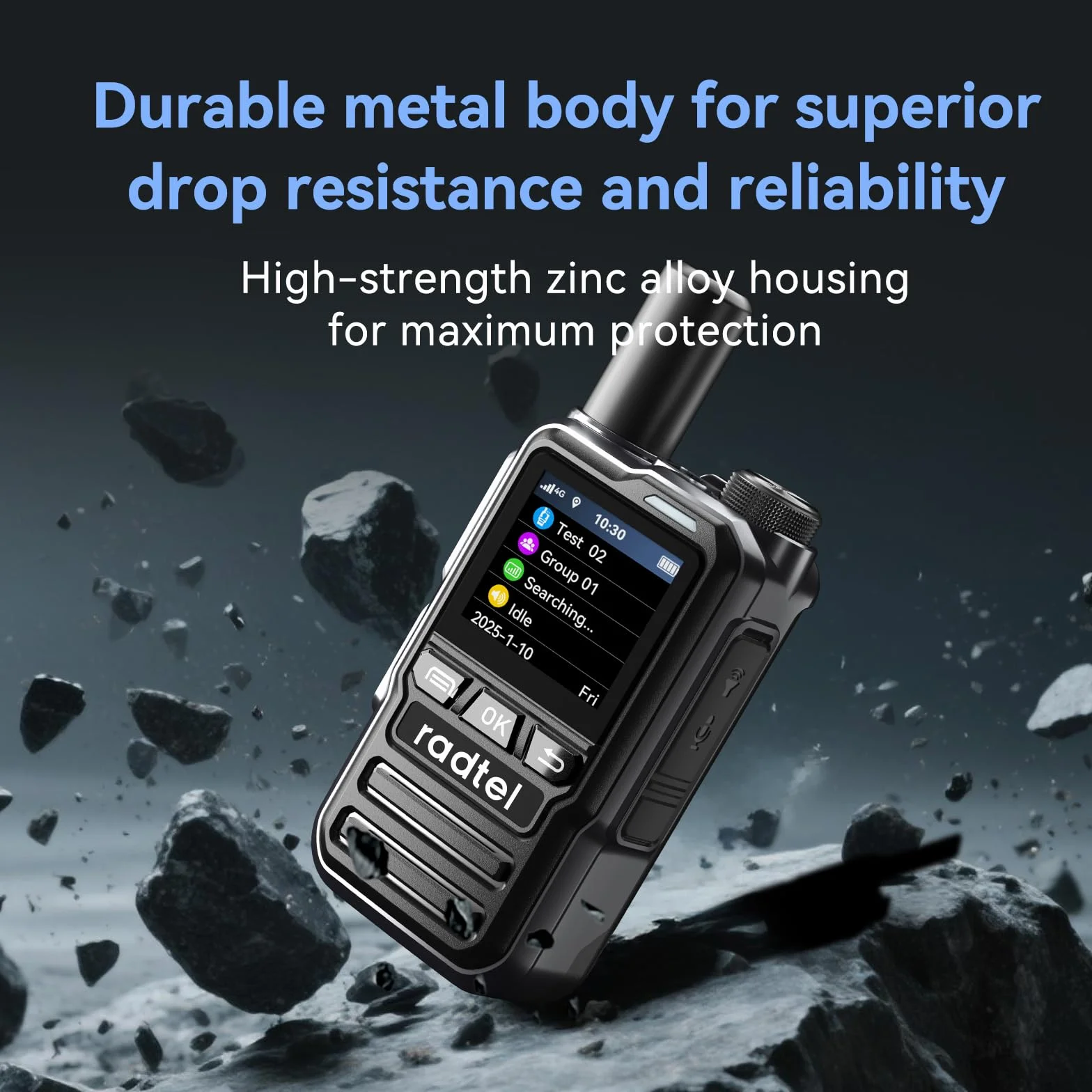 Radio Radtel P8 PoC (Push-to-Talk su cellulare), walkie talkie a portata illimitata per tutto il paese, radio bidirezionali, radio amatoriale GXIN (confezione da 2 con 2 SIM)