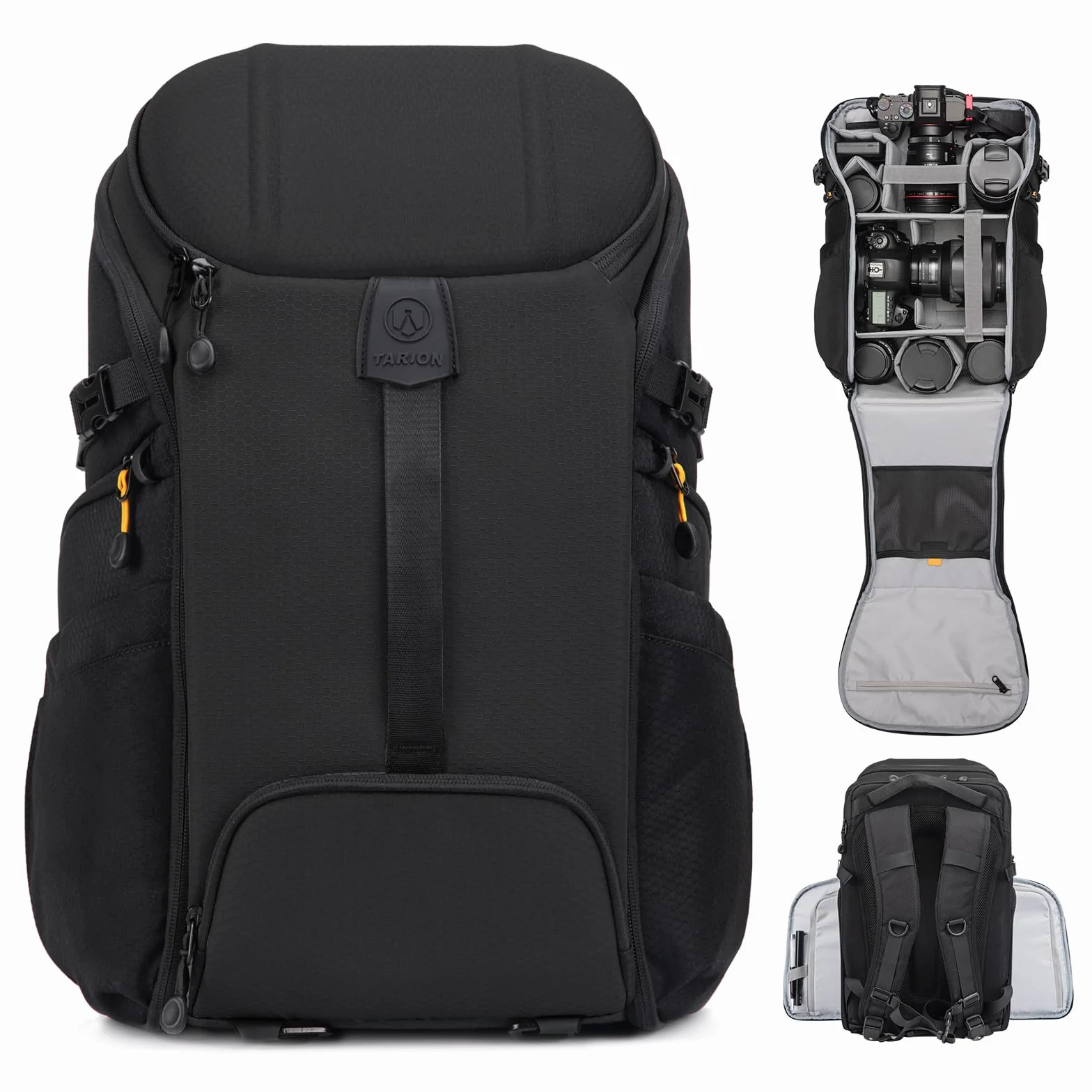 TARION Zaino Fotografico Impermeabile Grande Zaino per Fotocamera Professonal Antiurto per DSLR/SLR/Mirrorles-Nero L