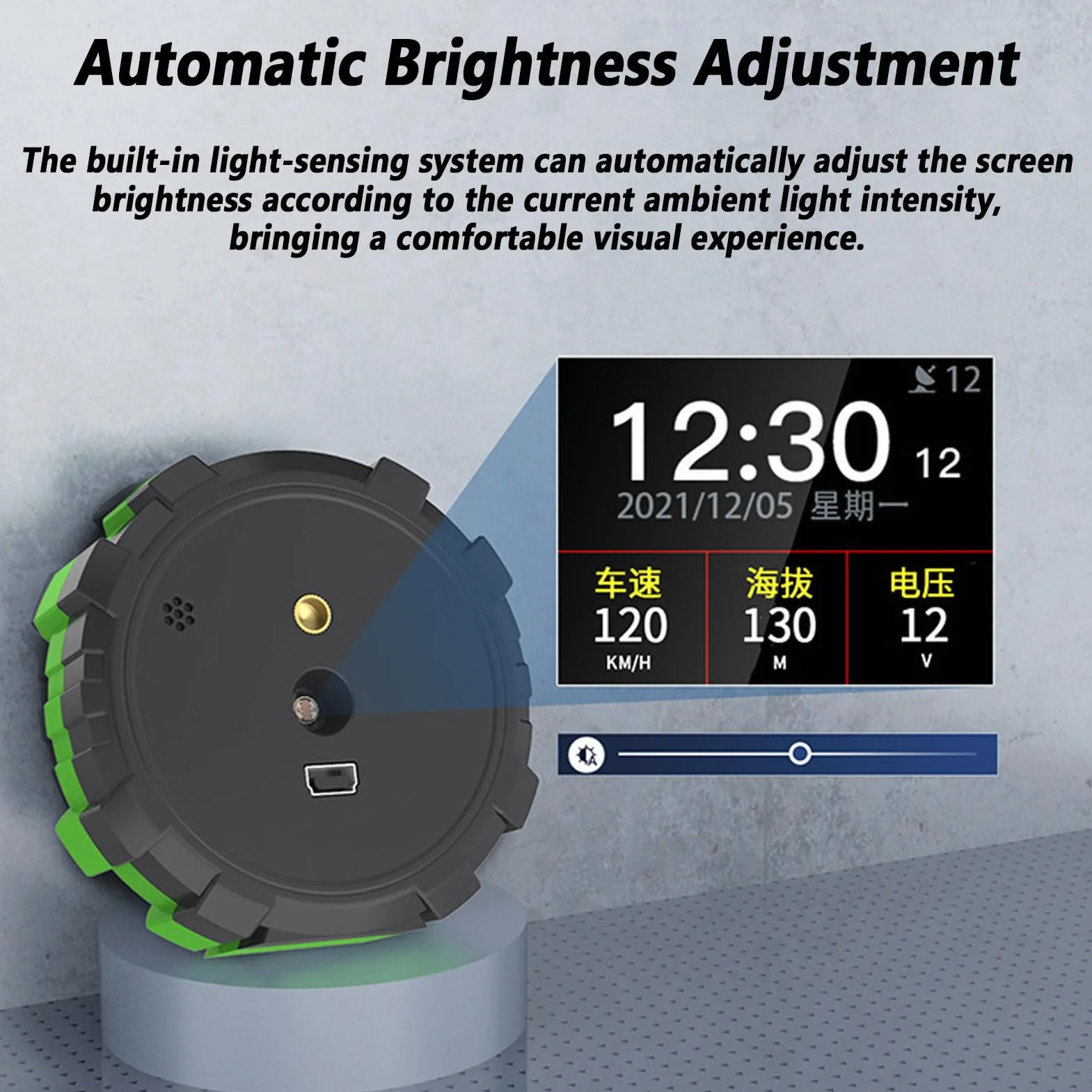 Head Up Display GPS Per Auto Universale, Bilanciatore Di Pendenza Del Livello Dell'auto, Velocità, Altimetro, Bussola, Ora, Strumento Per Auto Con Display HD Di Tensione