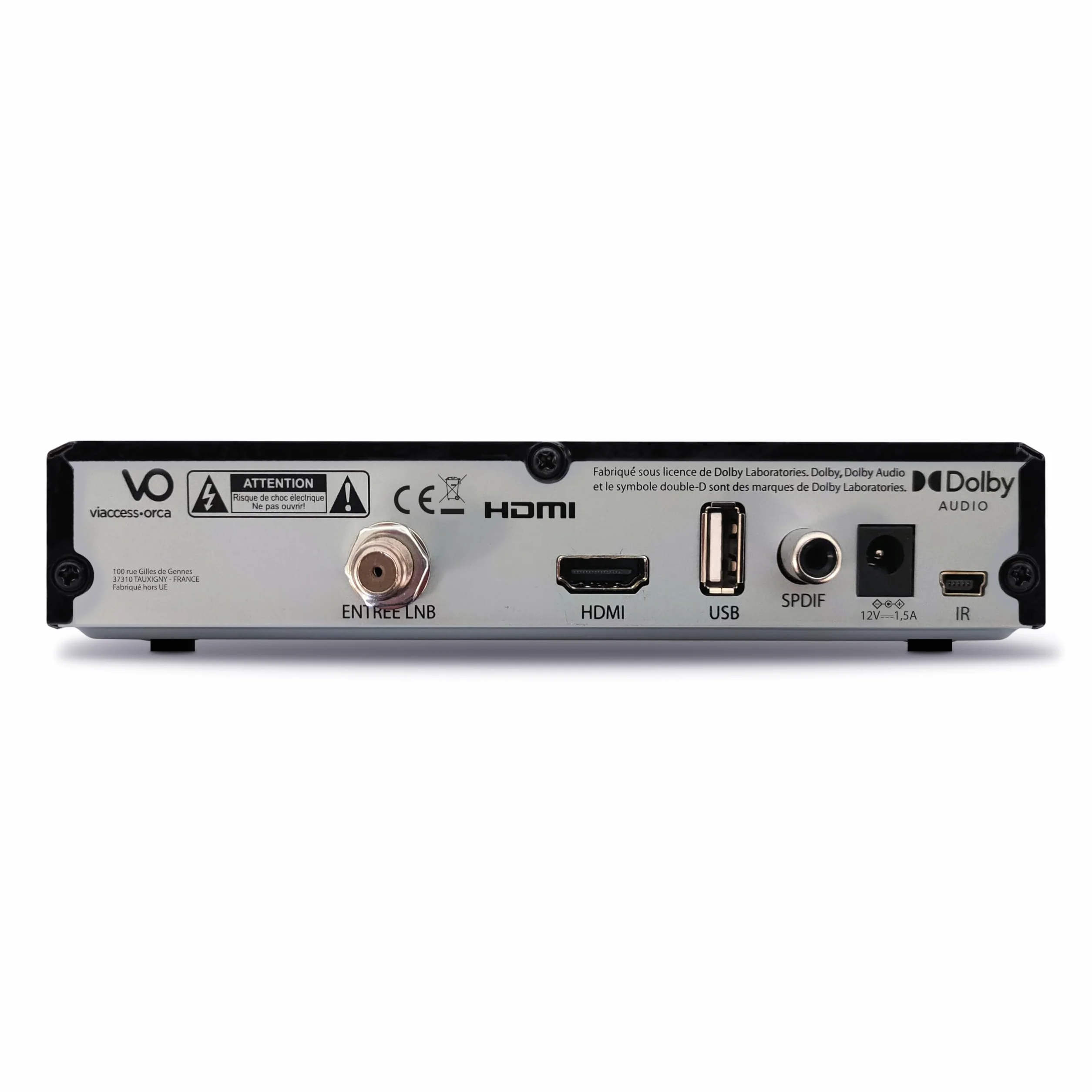 METRONIC 441680 Fransat 4K UHD HDR10 Satellite, Ricezione TNT Gratuita, Suono Dolby Atmos, Porta USB Dual Power, Carta Fransat Inclusa, Pausa e Riproduzione TV (Time Shift)