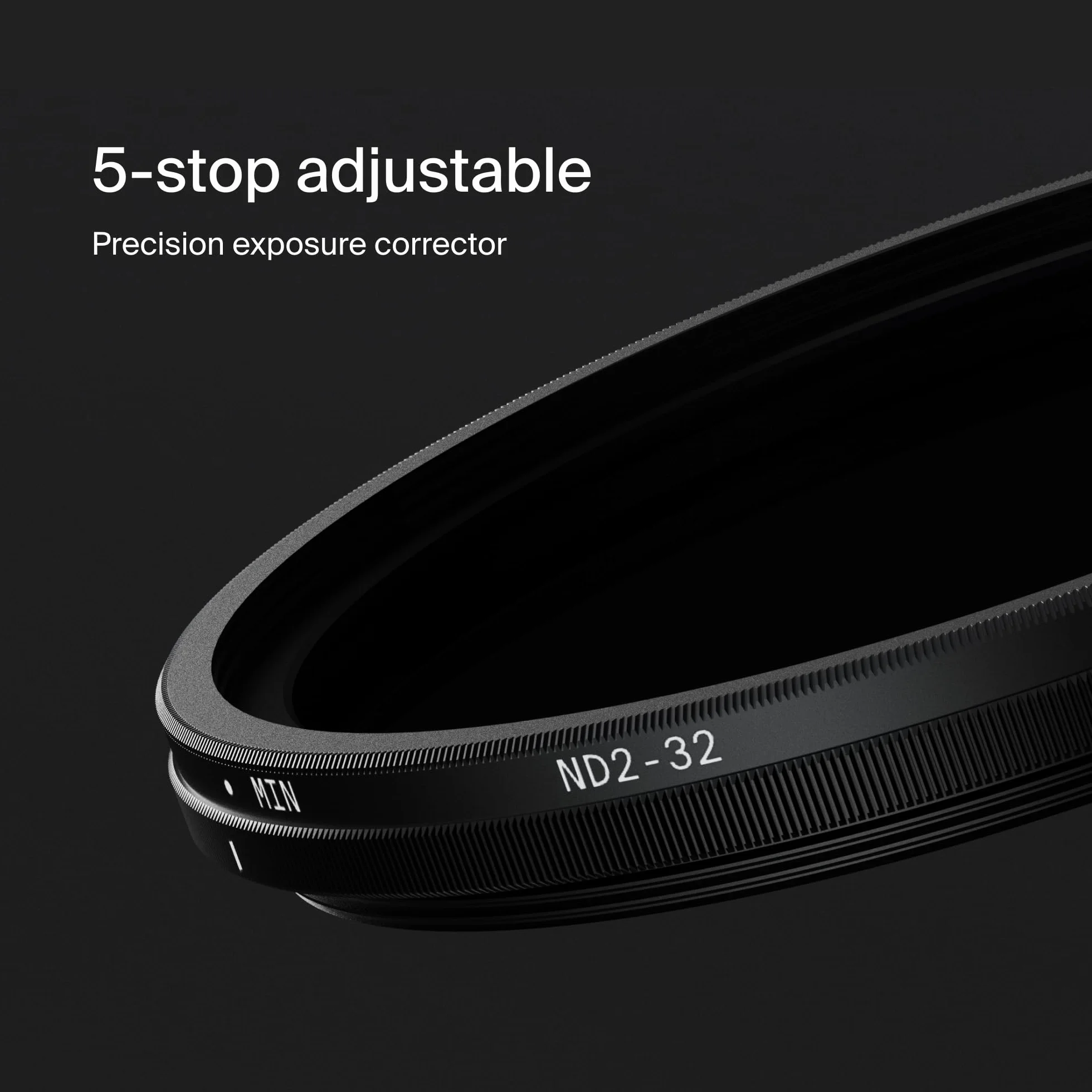 Urth 82 mm Filtro ND Variabile ND2-32 per Obiettivo (Plus) - 1-5 Stop, Nano Rivestimento 20 Strati, HD Densità Neutra per Eccezionale Chiarezza e Fedeltà Cromatica