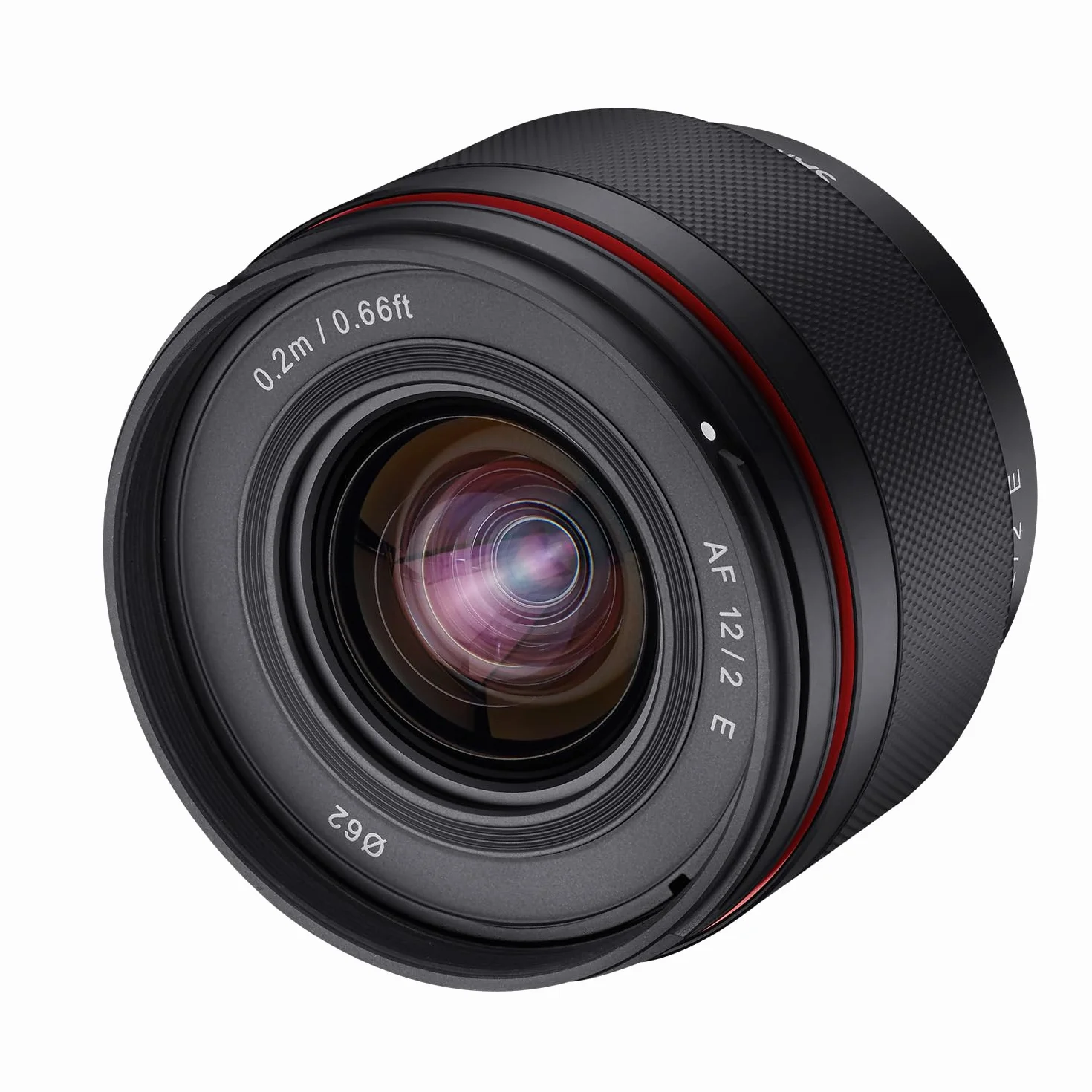 Samyang AF 12 mm F2.0 E Obiettivo per Sony E – autofocus APS-C grandangolare focale obiettivo per Sony E Mount APSC, per fotocamere Sony Alpha 6600 6500 6400 6300 6100 6000 5100 5000 NEX nero