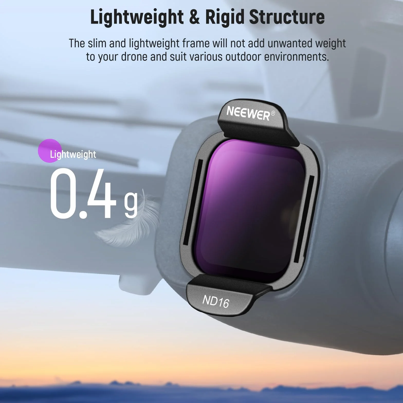NEEWER Set di Filtri ND Compatibili con DJI Flip/Lito X1 Drone, ND16 ND64 ND256 CPL, Accessori Drone, Filtro Polarizzatore Circolare a Densità Neutra in Vetro Ottico HD Multistrato a Scatto, FL-N33
