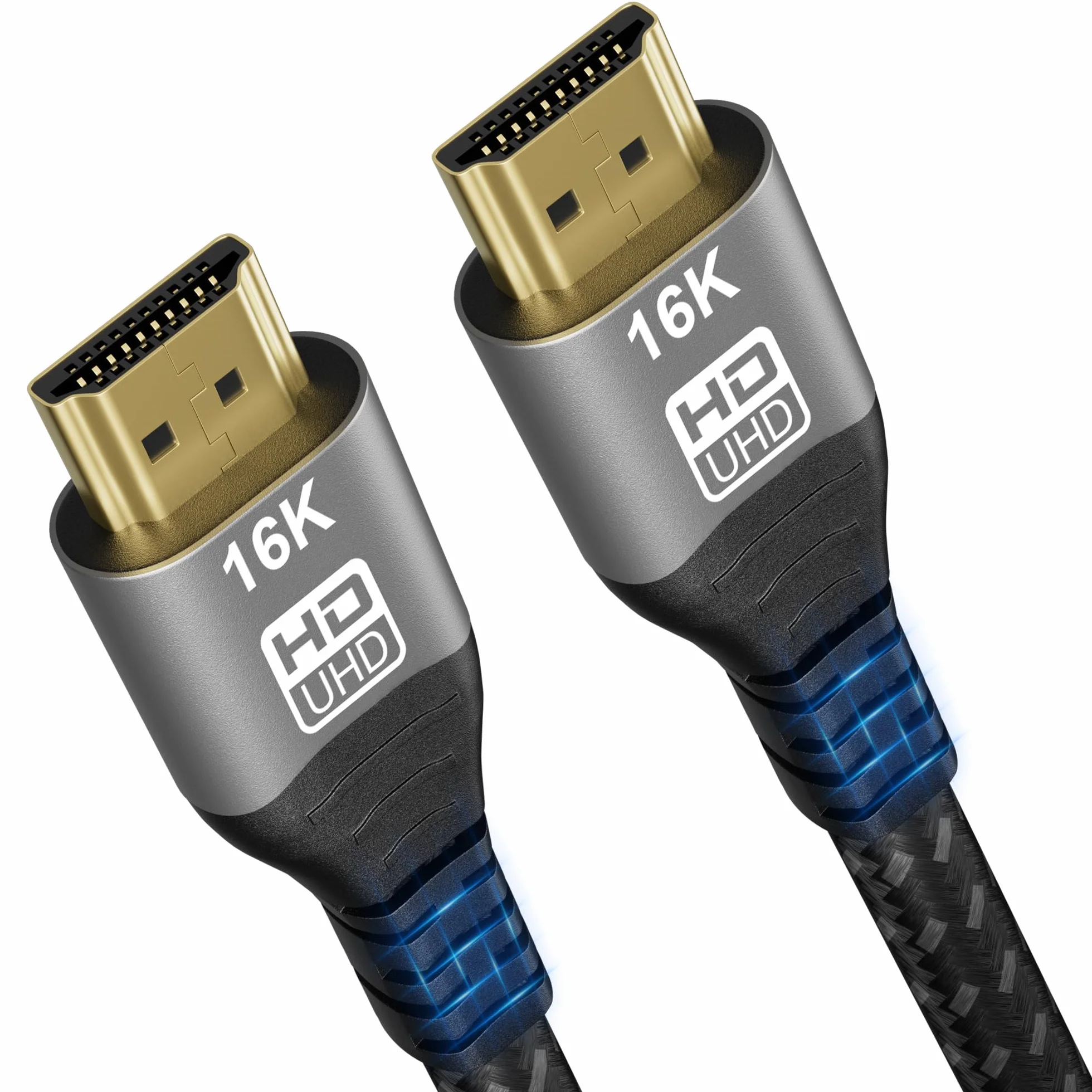 CAKOBLE Cavo HDMI 2.2 2 metri,16K 96Gbps Ultra High Speed,Per cavo hdmi 2.116K@60Hz, 8K@240Hz, 4K@480Hz, eARC, HDR10+, Dolby Atmos/Vision, HDCP 2.3,Per PS5, Xbox, Soundbar, Fire TV, Laptop, HDTV