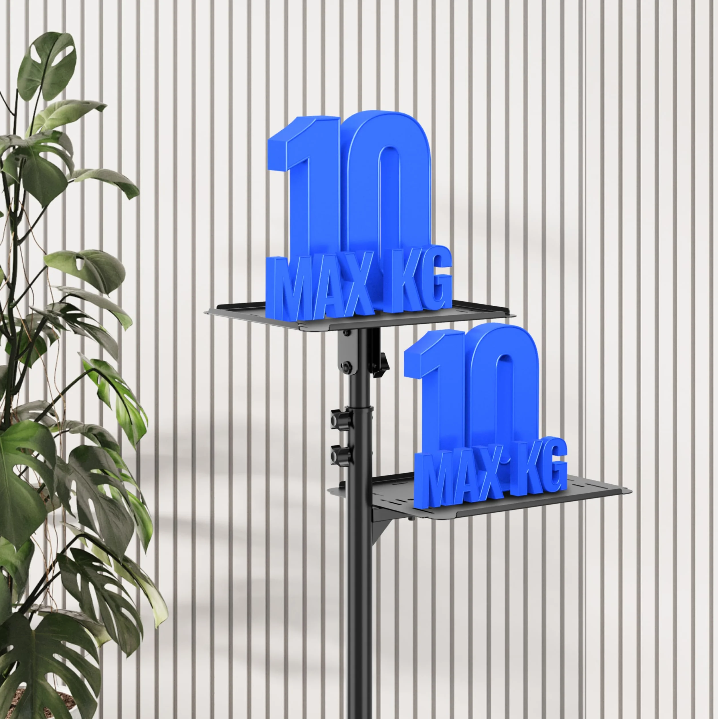RICOO Supporto proiettore pavimento CZ0800 Porta beamer mobile Cavalletto terra Altezza regolabile Rialzo universal Mensola per PC portatile