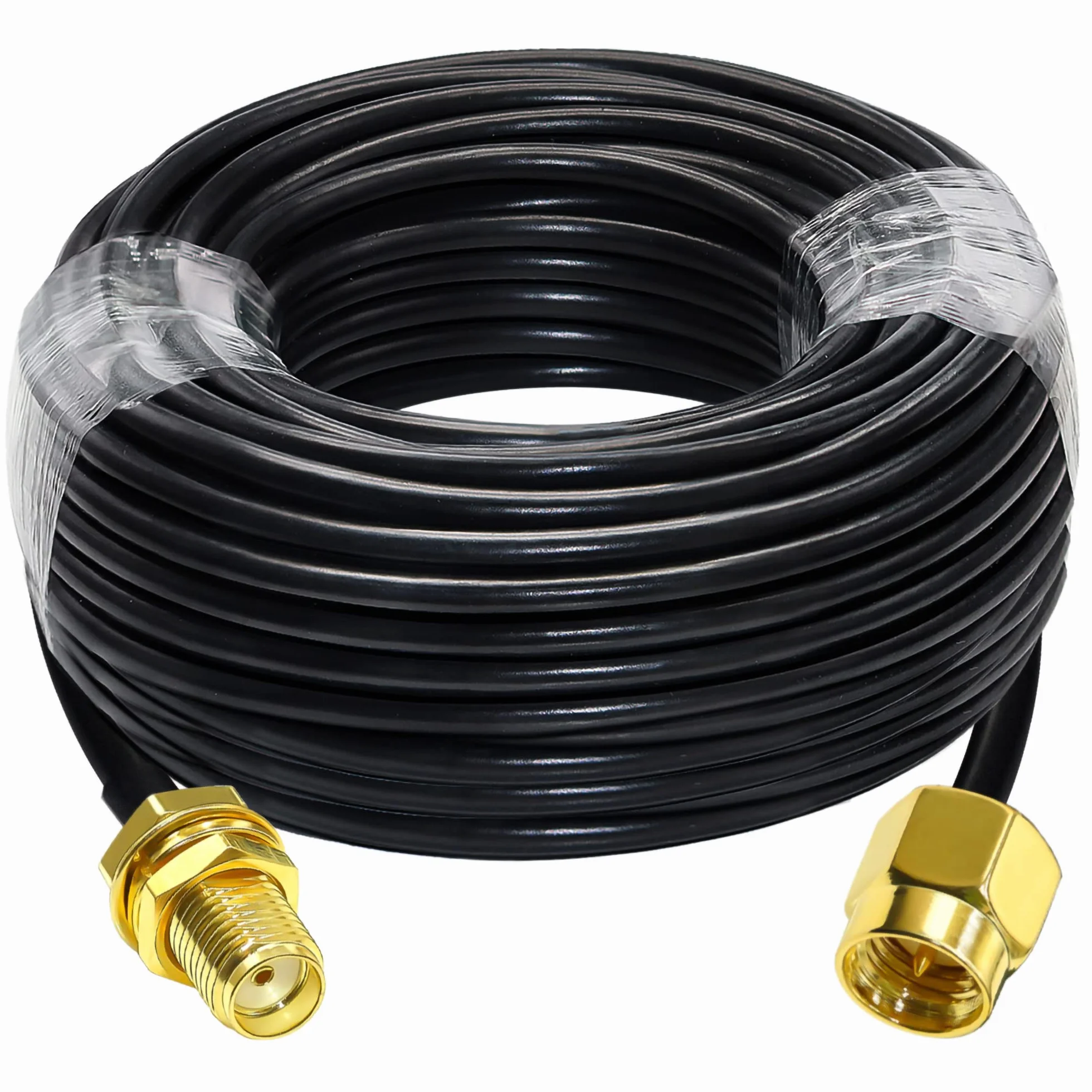 TUOLNK Cavo di prolunga SMA RG58 65.6ft (20M) Cavo coassiale SMA maschio a SMA femmina Antenna WiFi 3G 4G LTE Wireless LAN Cavo coassiale RF a bassa perdita Radio CB