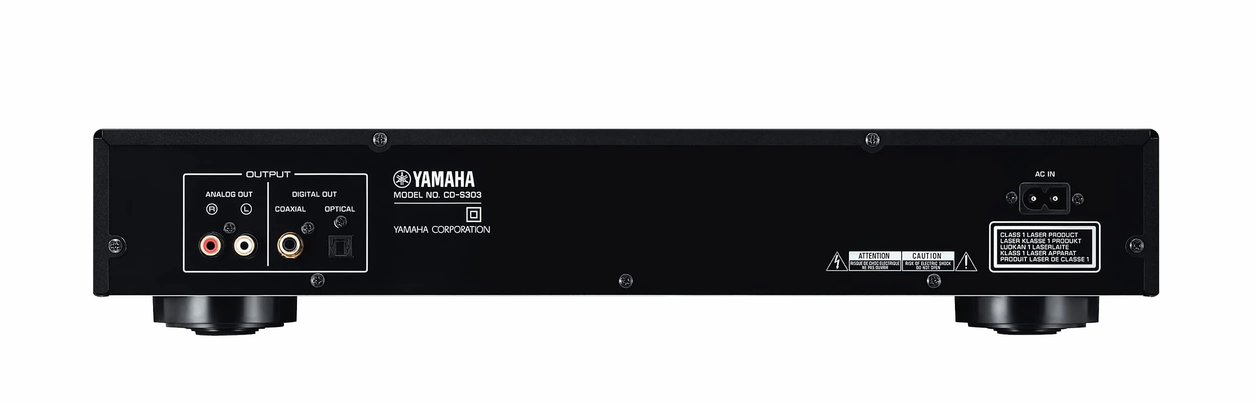 Yamaha CD-S303 - Lettore CD con DAC ad Alte Prestazioni da 192 kHz/24 bit, Pure Direct, Porta USB, Supporto Audio ad Alta Risoluzione, Nero