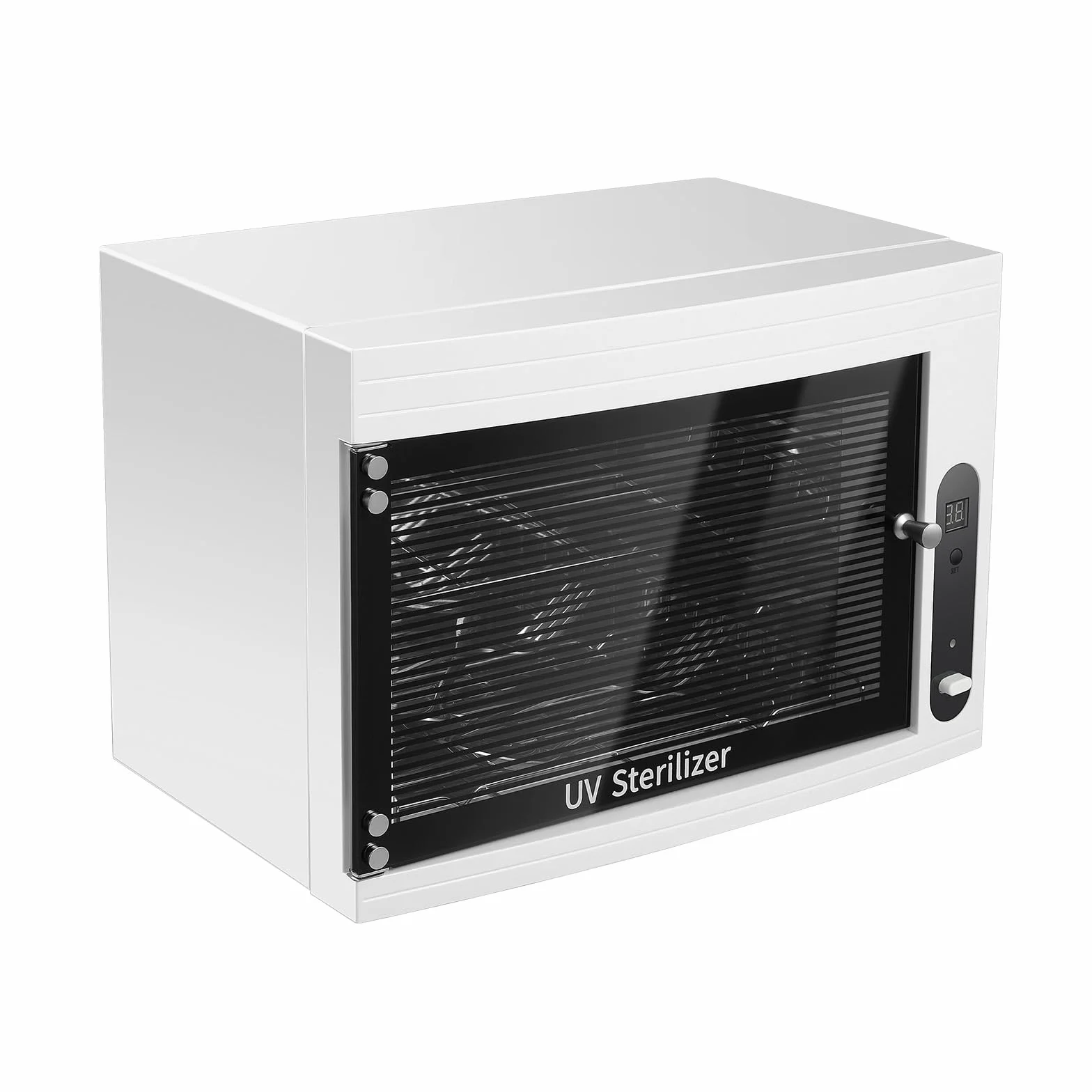Armadio disinfettante professionale con ozono UV – Sterilizzatore 3 in 1 con display LCD e 3 funzioni timer – Per telefoni cellulari, maschere, gioielli uccidere germi grazie ai LED UV e all'ozon ad