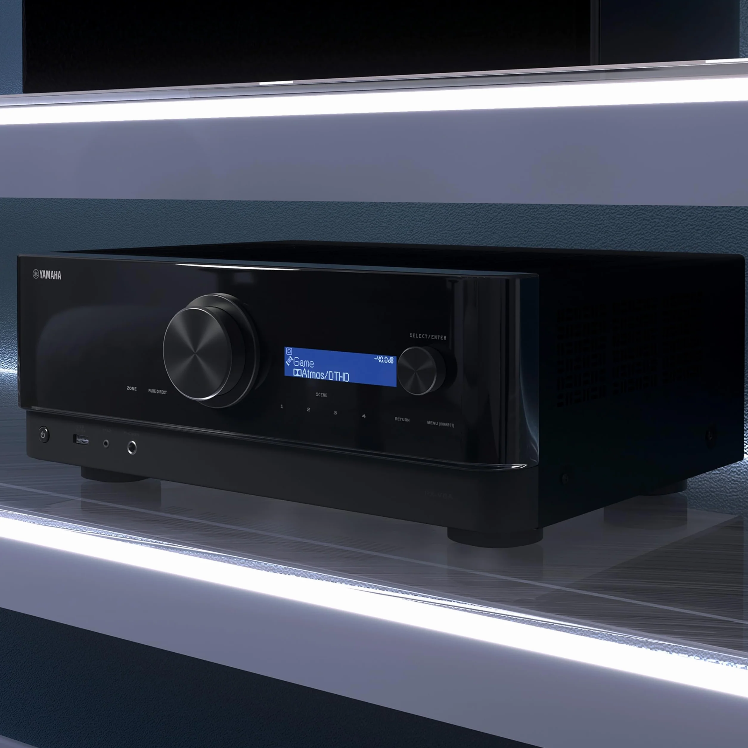 Yamaha RX-V6A Sintoamplificatore AV 7.2 Canali Dolby Atmos Gaming Controllo Vocale Nero